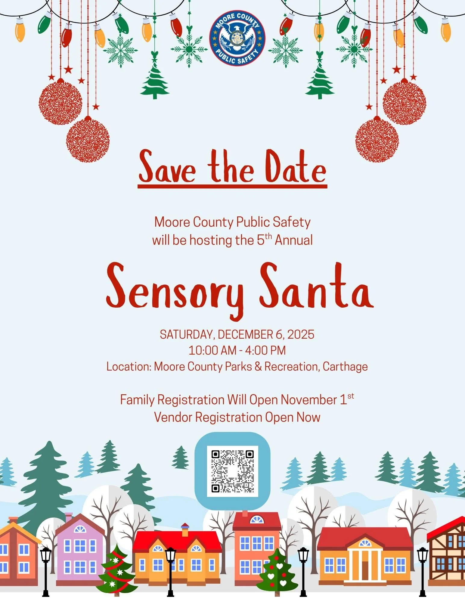 Sensory Santa with Moore County Public Safety