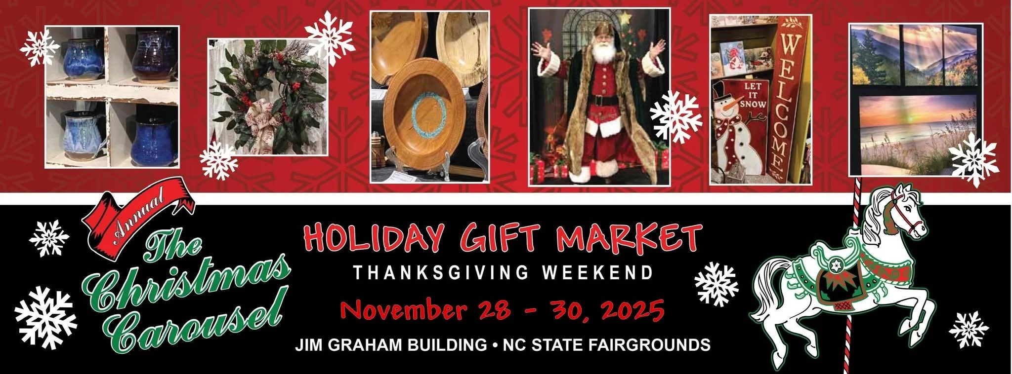 Christmas Carousel Holiday Gift Market