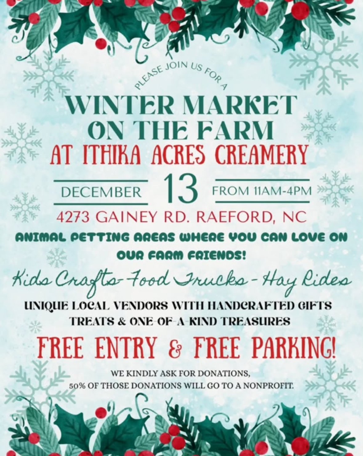 Winter Market on the Farm