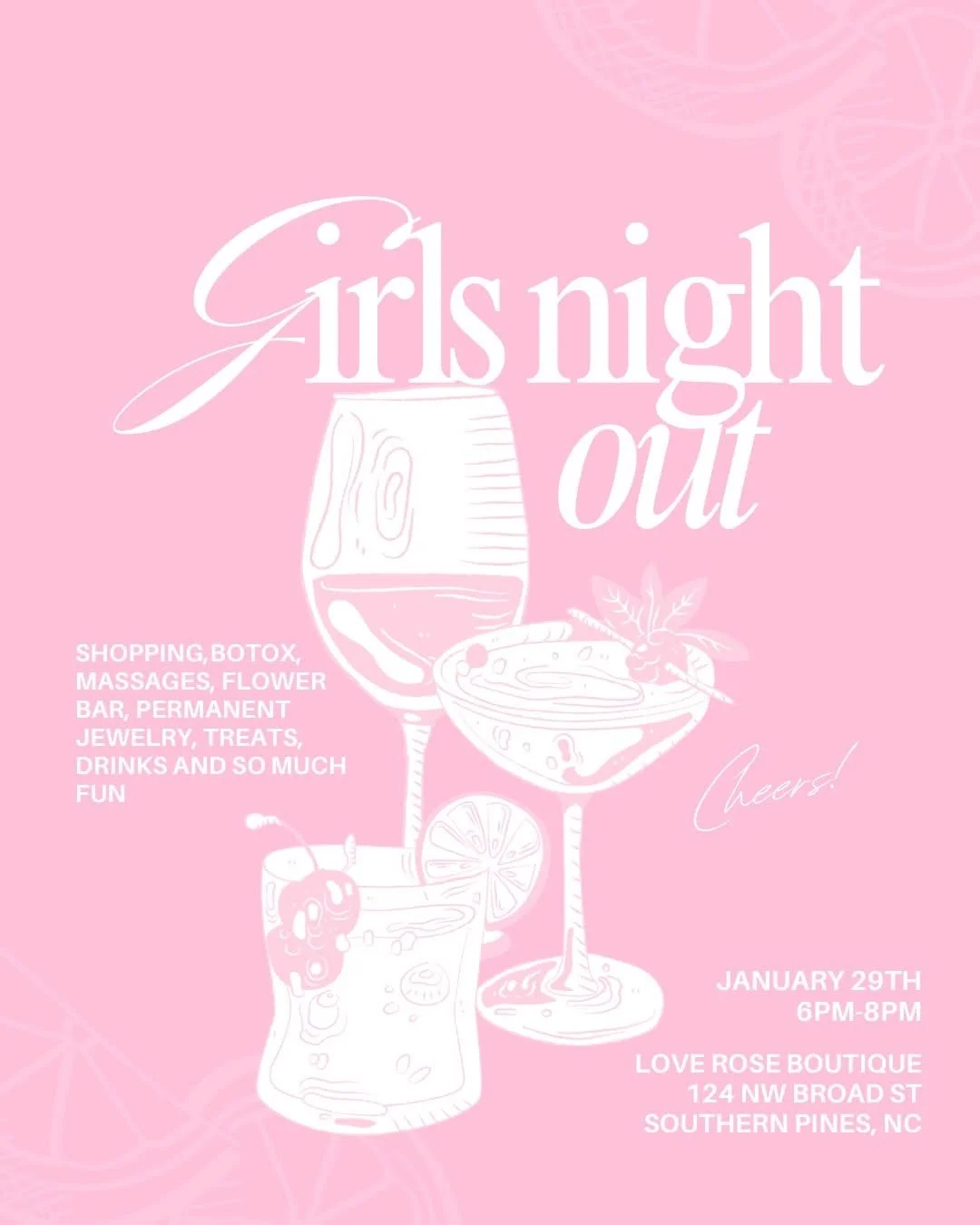 Girls Night Out @ Love Rose Boutique