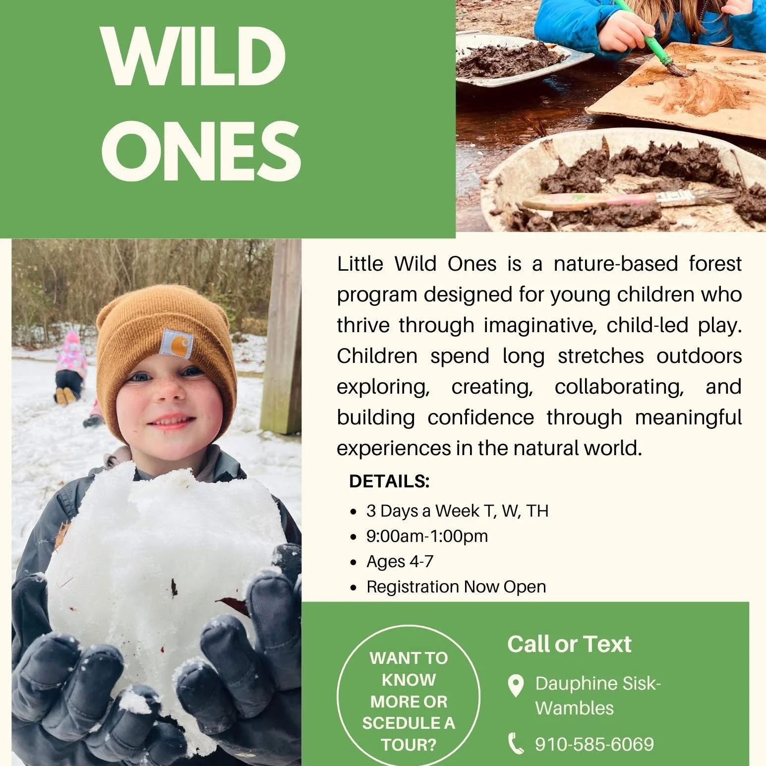 Little Wild Ones Nature Program FREE Tour