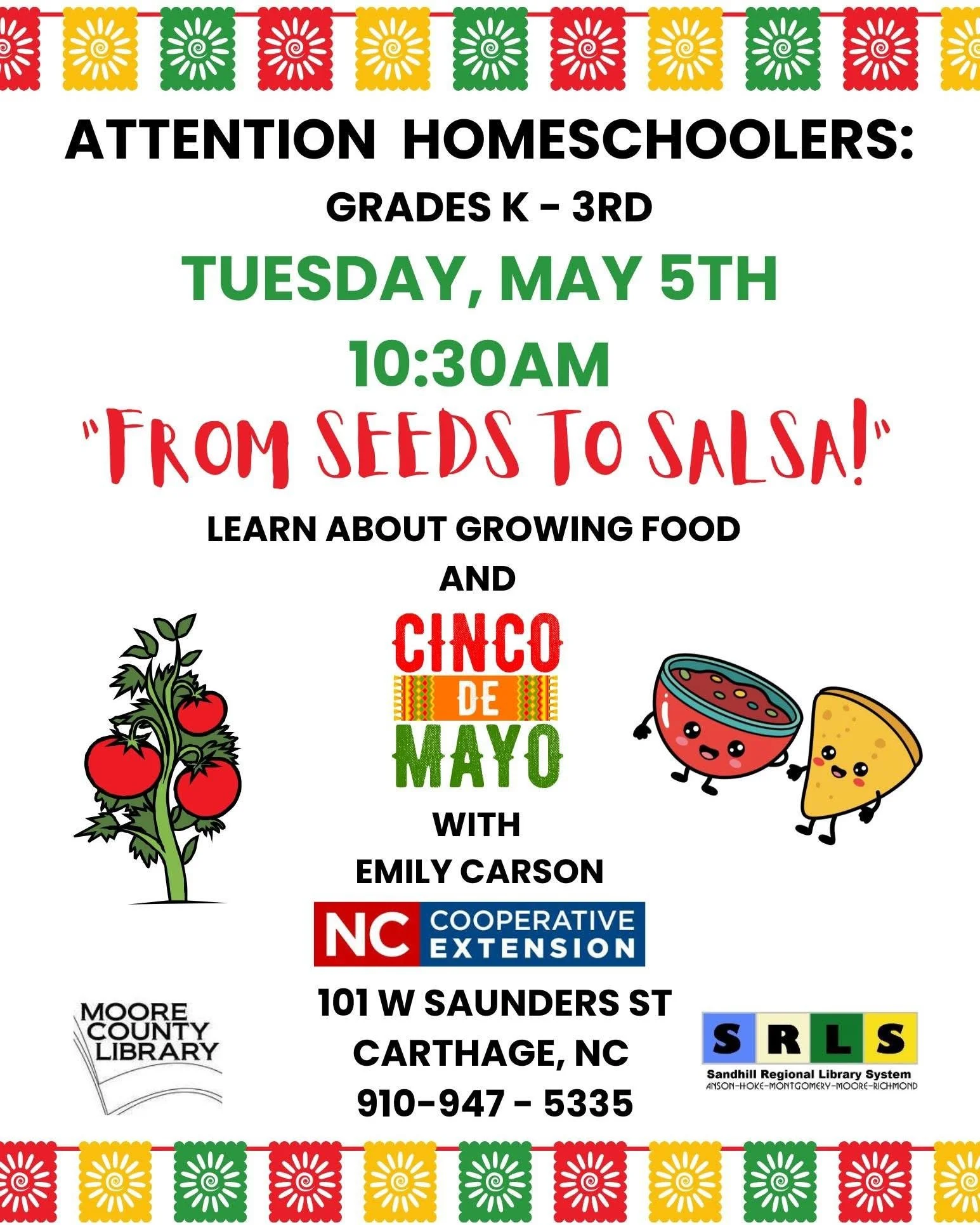 From Seeds to Salsa — a Moore County Library learning event