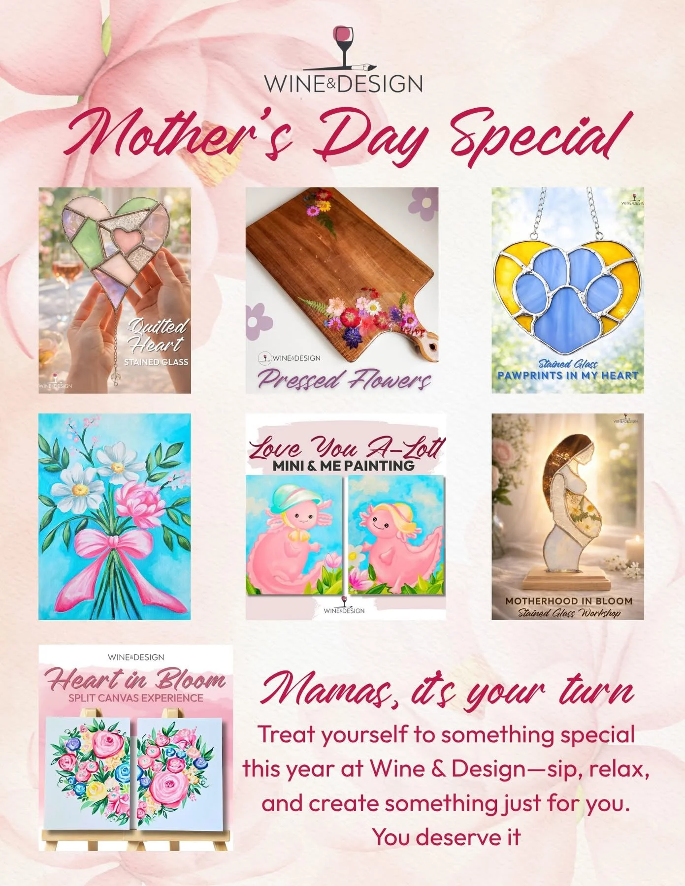 Wine &amp; Design Mothers Day Special- Paint &amp; Play with Baby Kangaroos 