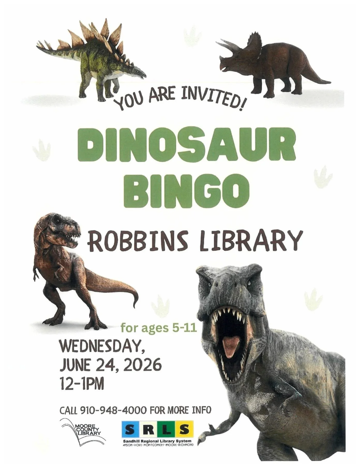 Dinosaur Bingo