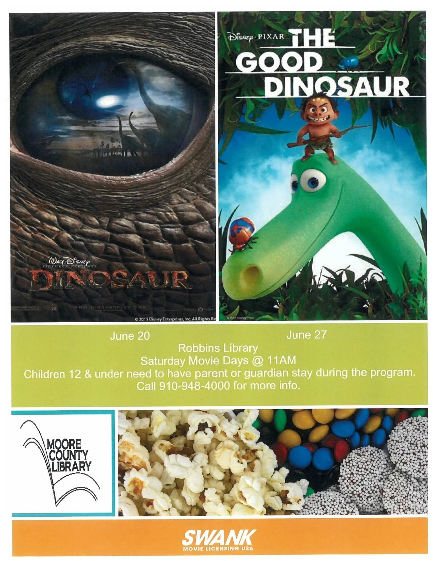 Saturday “Movie Days” at the Library 