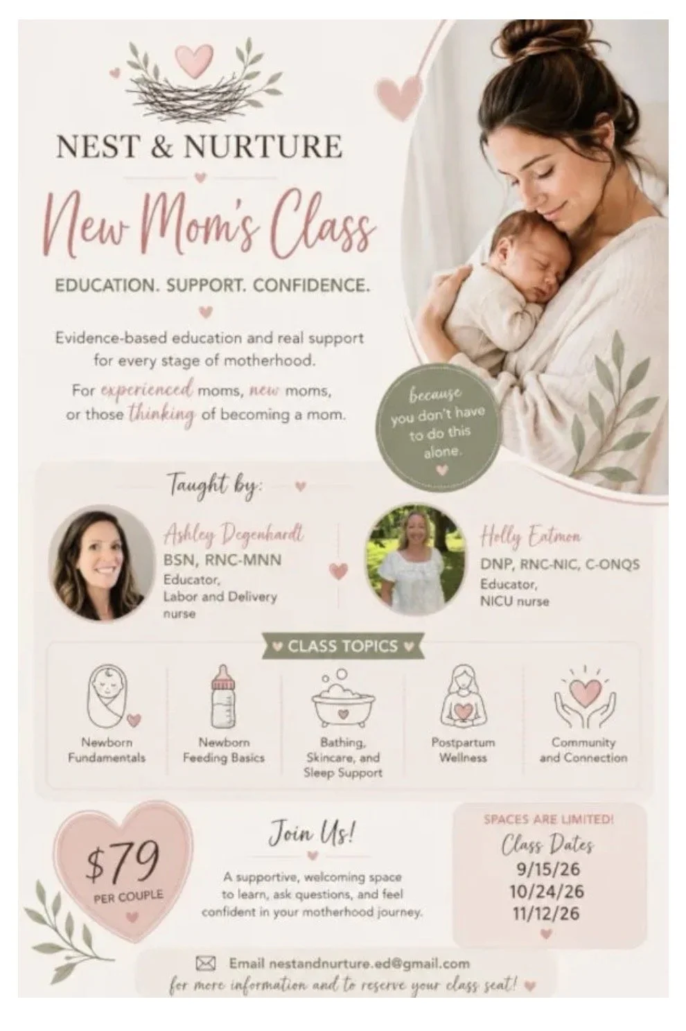 New Moms Class with Nest &amp; Nurture x Blue Bird Play Cafe