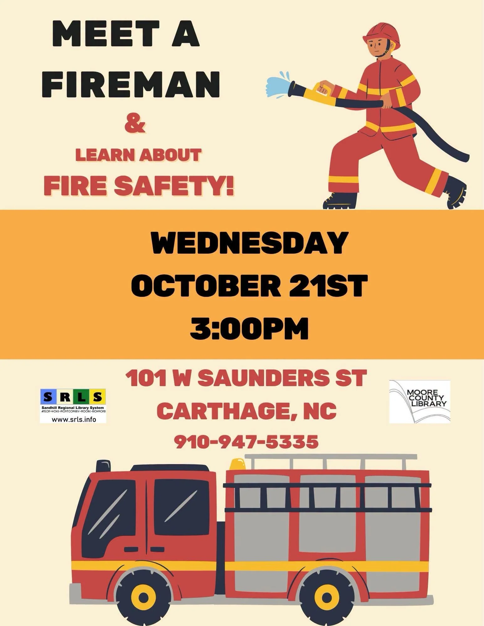 Fire Safety Event at the Library
