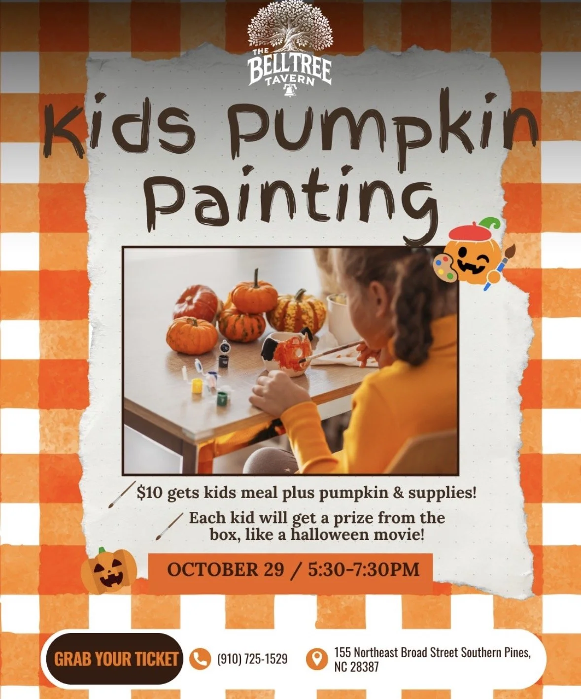 Kids Pumpkin Painting 