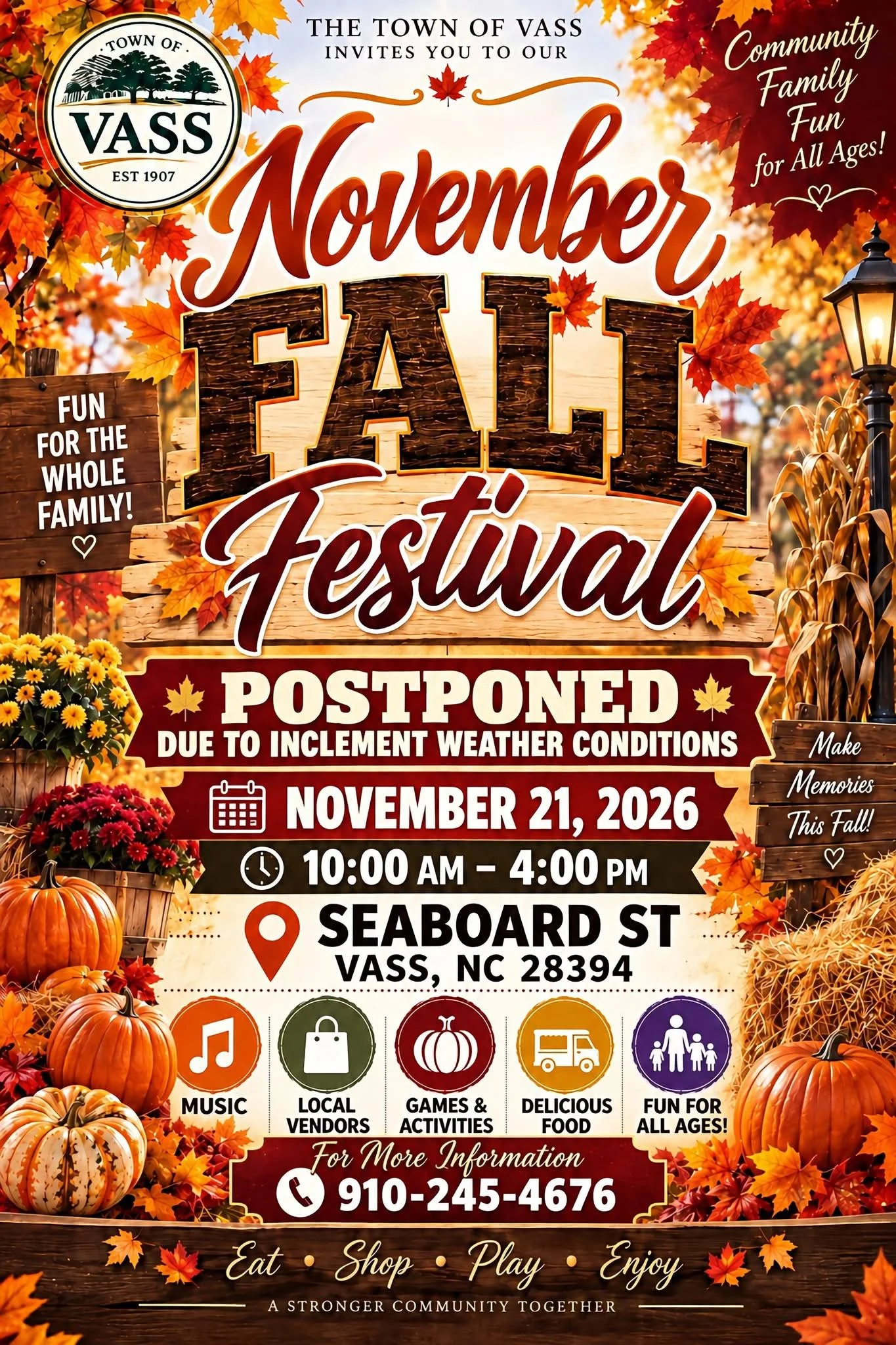 Town of Vass Fall Festival