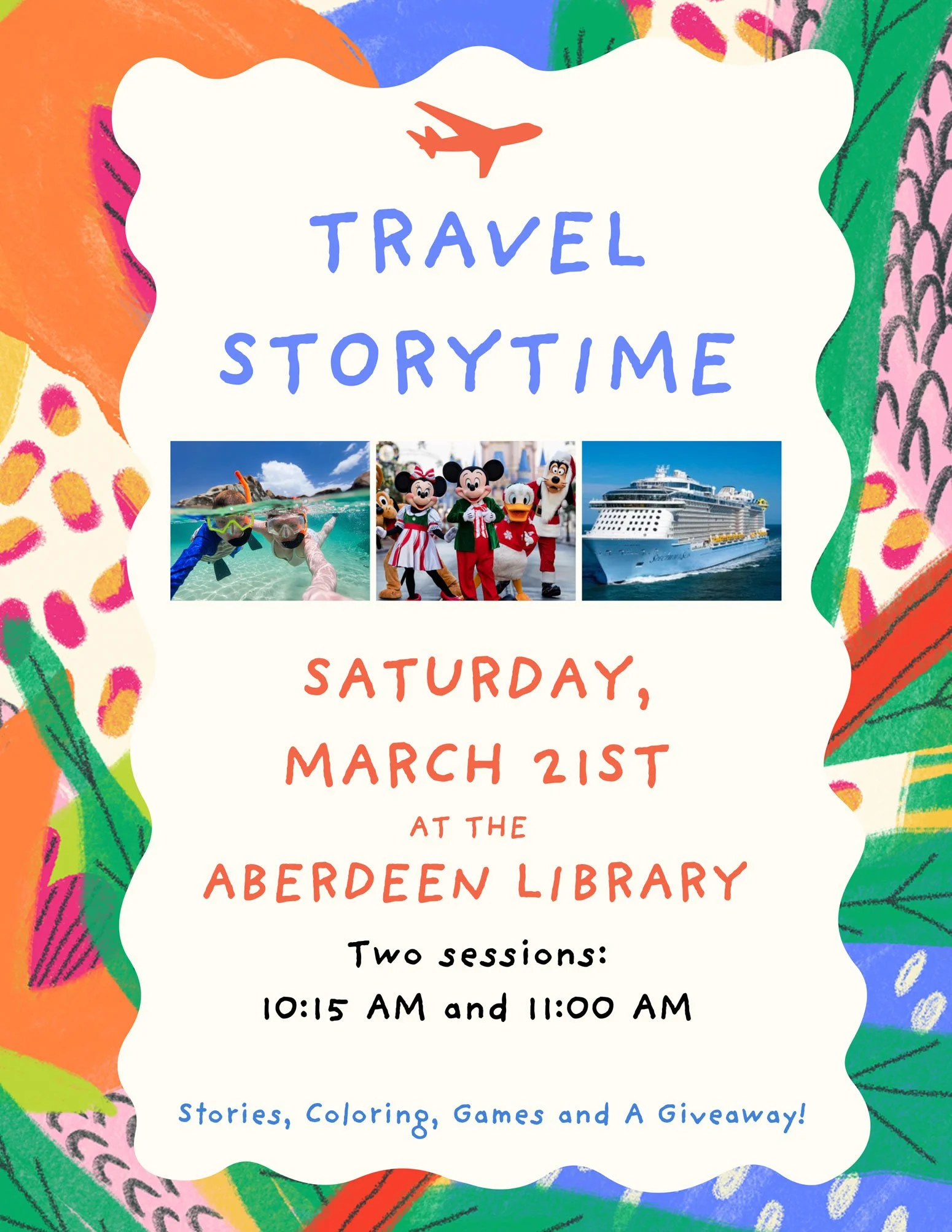 Travel Themed Story Time Aberdeen NC