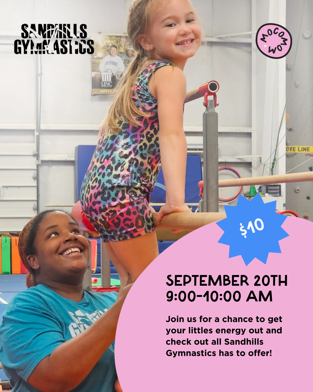 MoCoMom Playdate @ Sandhills Gymnastics