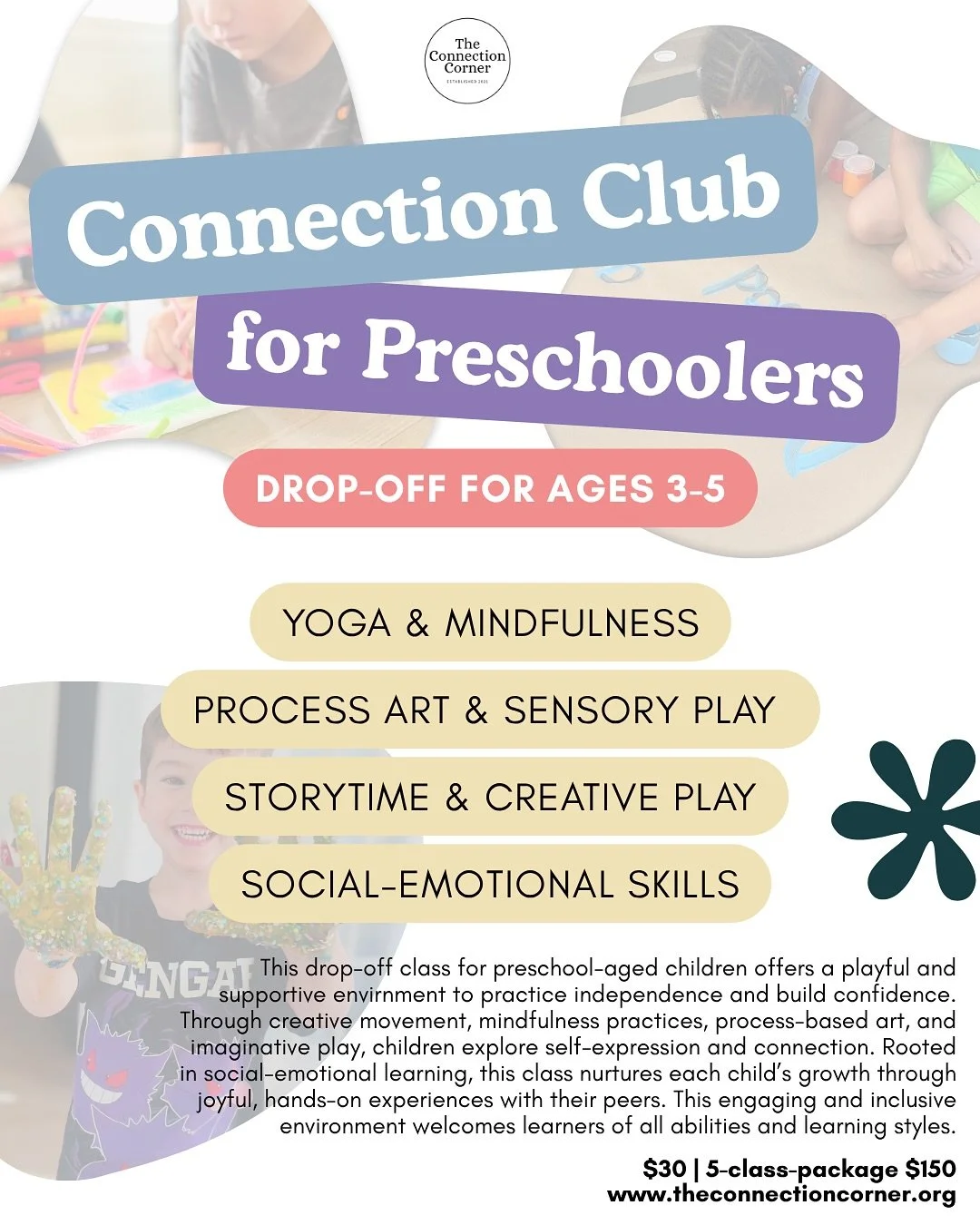 Connection Club for Preschoolers (Ages 3-5, Drop-Off)