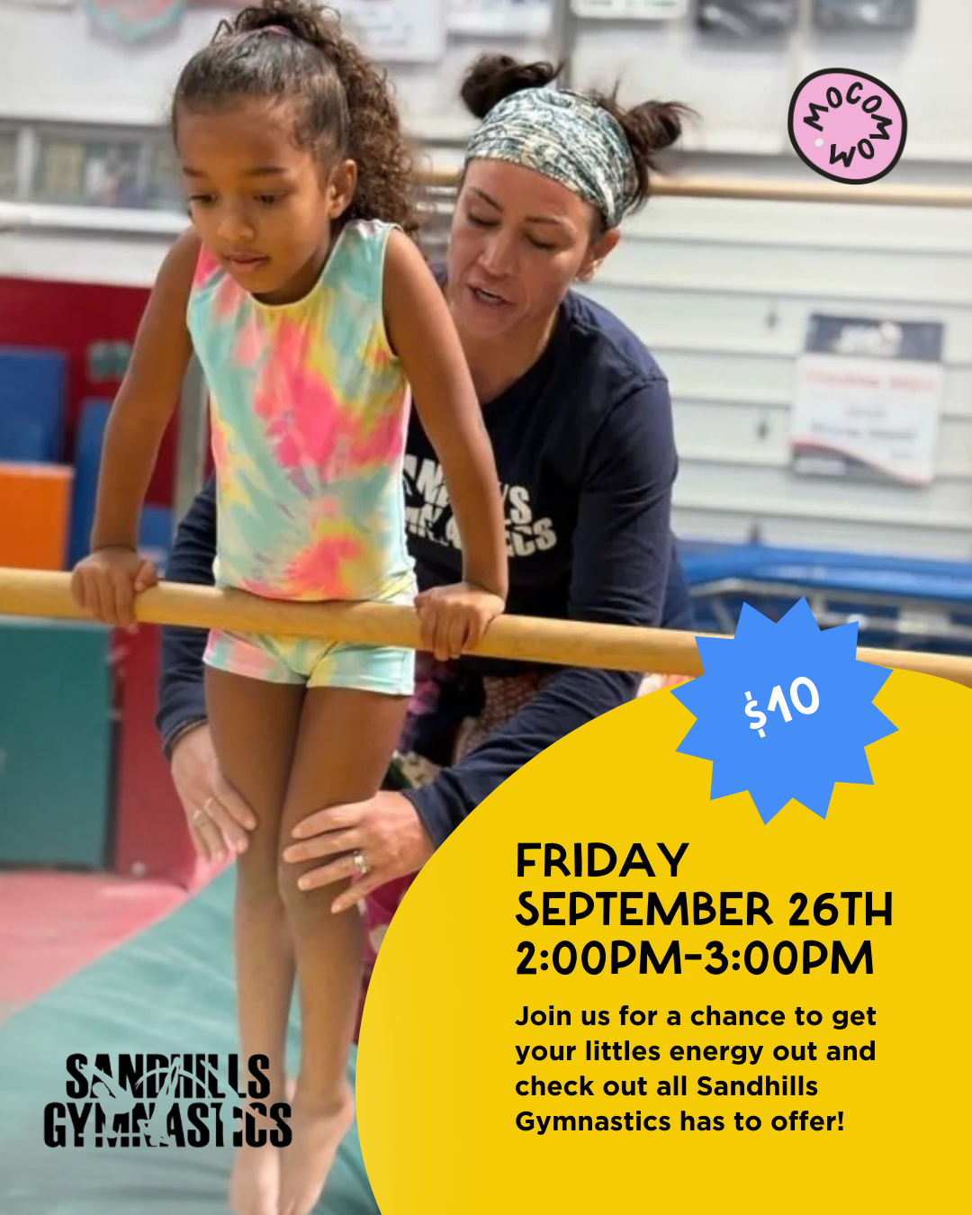 MoCoMom Playdate @ Sandhills Gymnastics