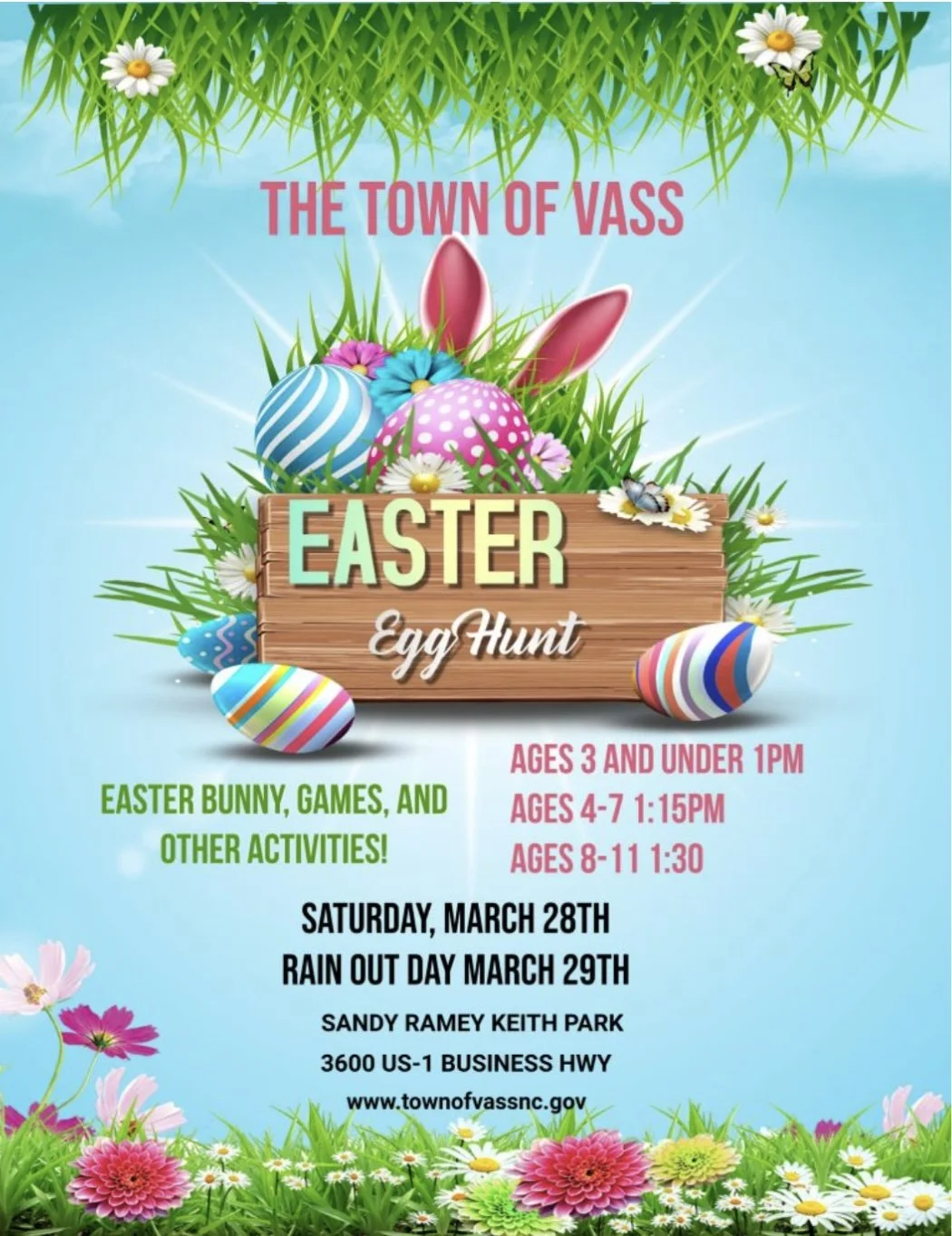 Vass, NC Easter Egg Hunt 2026