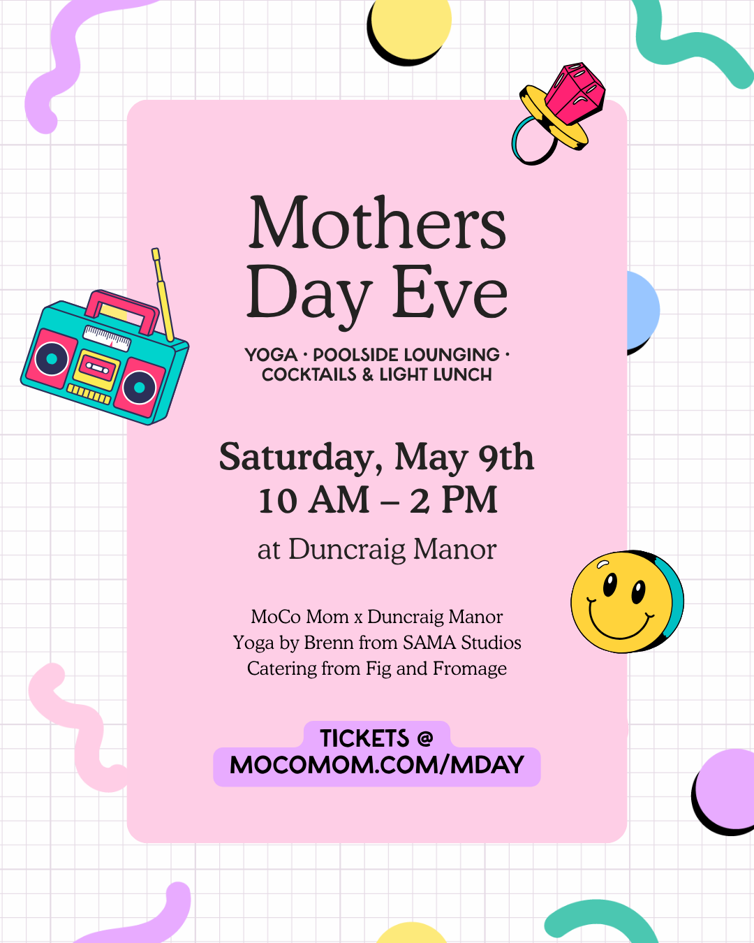 A Mother’s Day “Eve” Celebration with MoCo Mom at Duncraig Manor