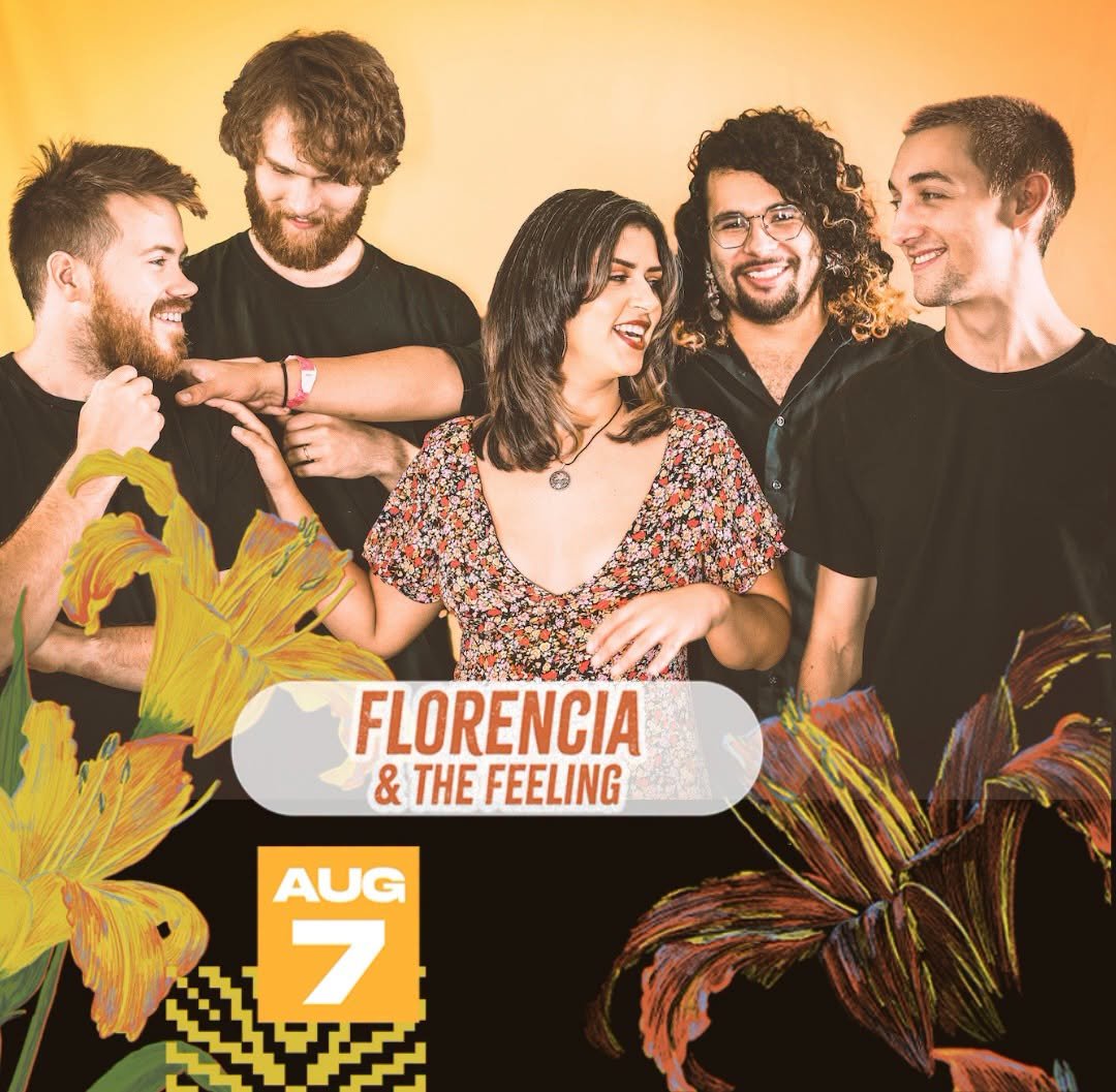 Florencia and the Feeling band for First Friday in Southern Pines, Sunrise Theater; August 7