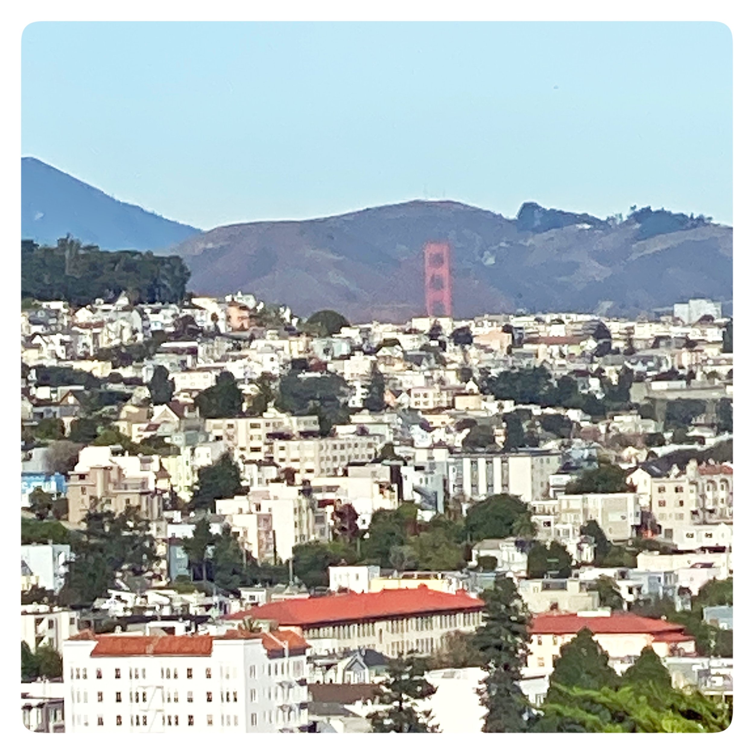 View of bridge from Bernal Heights