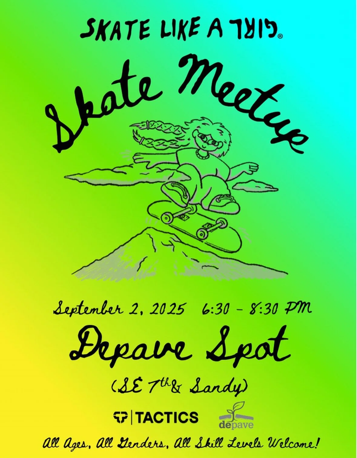 Skate Like a Girl Meetup at the Plaza!