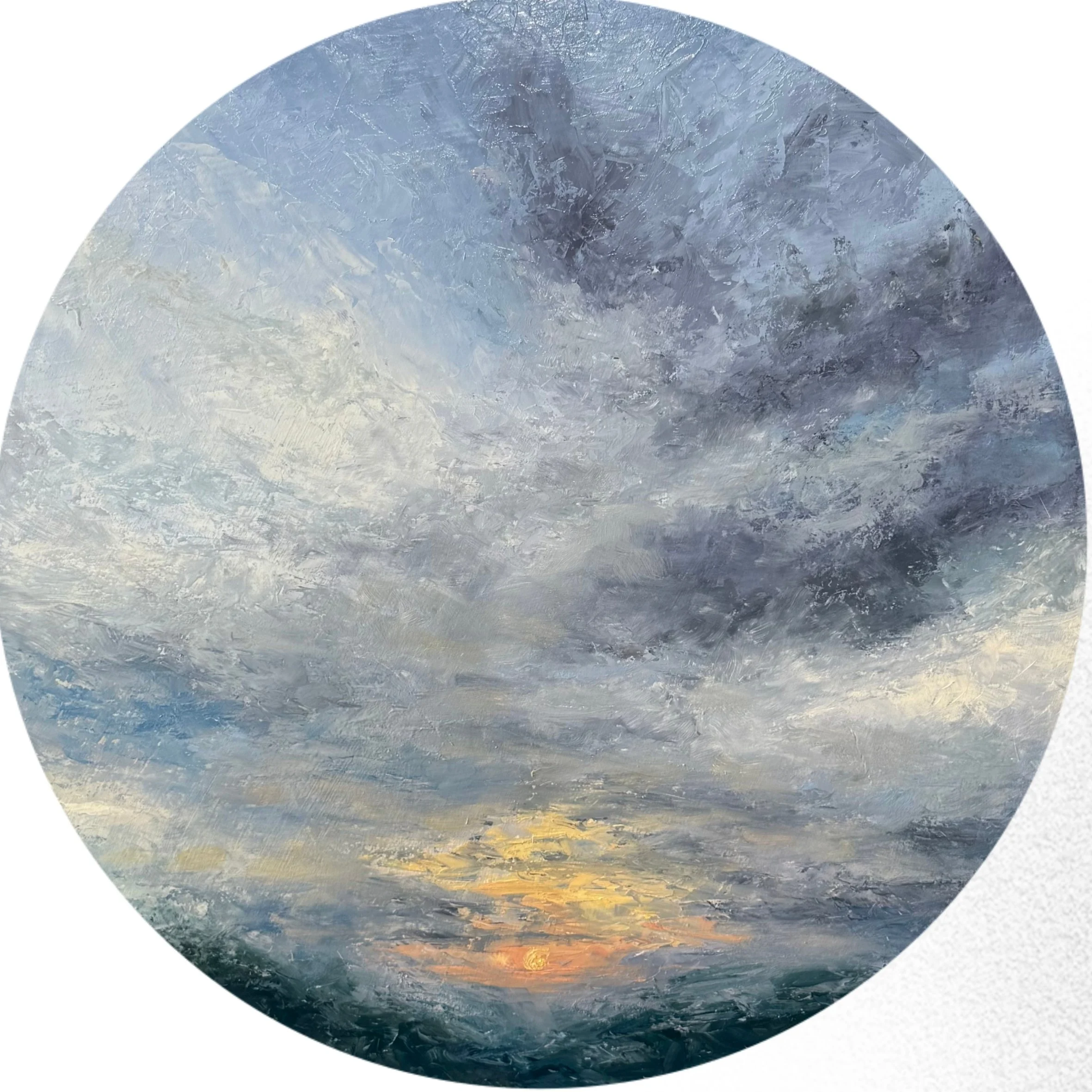 Morning - 3in Circle Sticker - 10 available