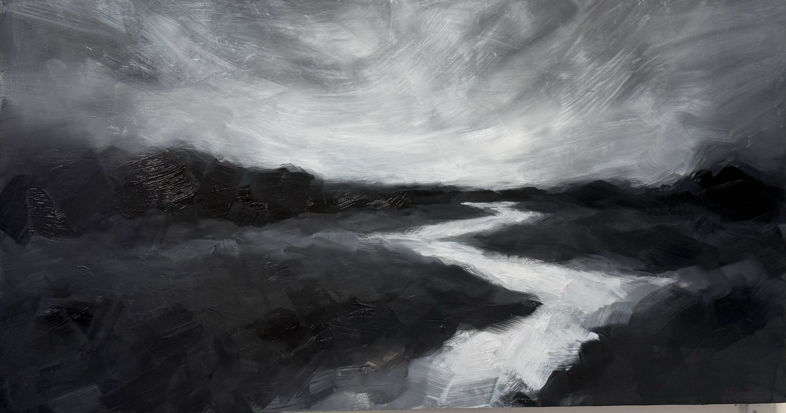 Mono Landscape, 30in x 48in, Oil on Canvas, 2024 - $850