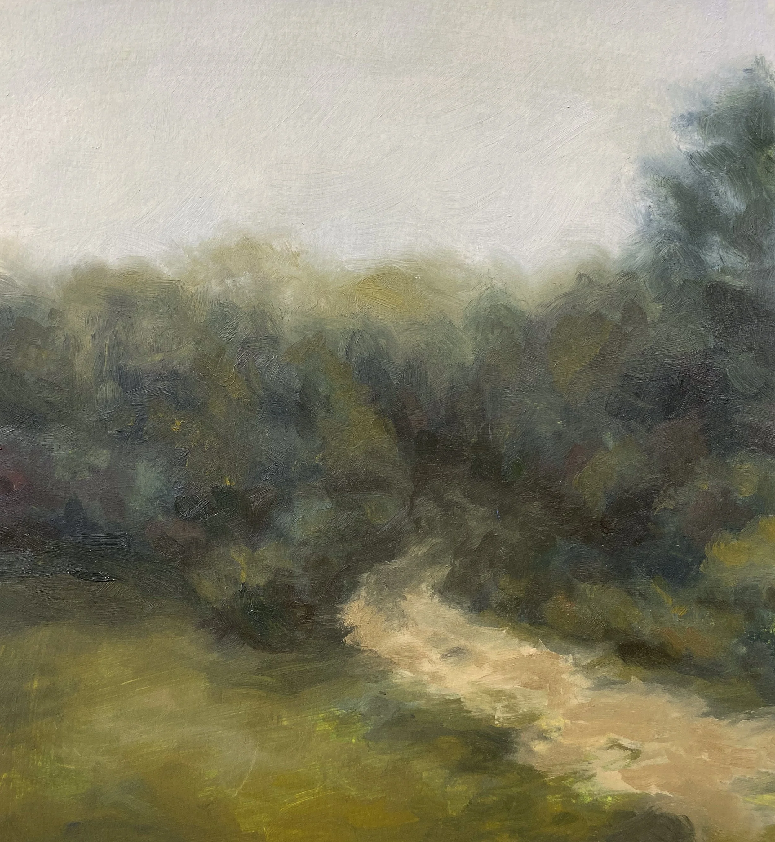 OTW Study #1, 8in x 8in, Oil on Paper