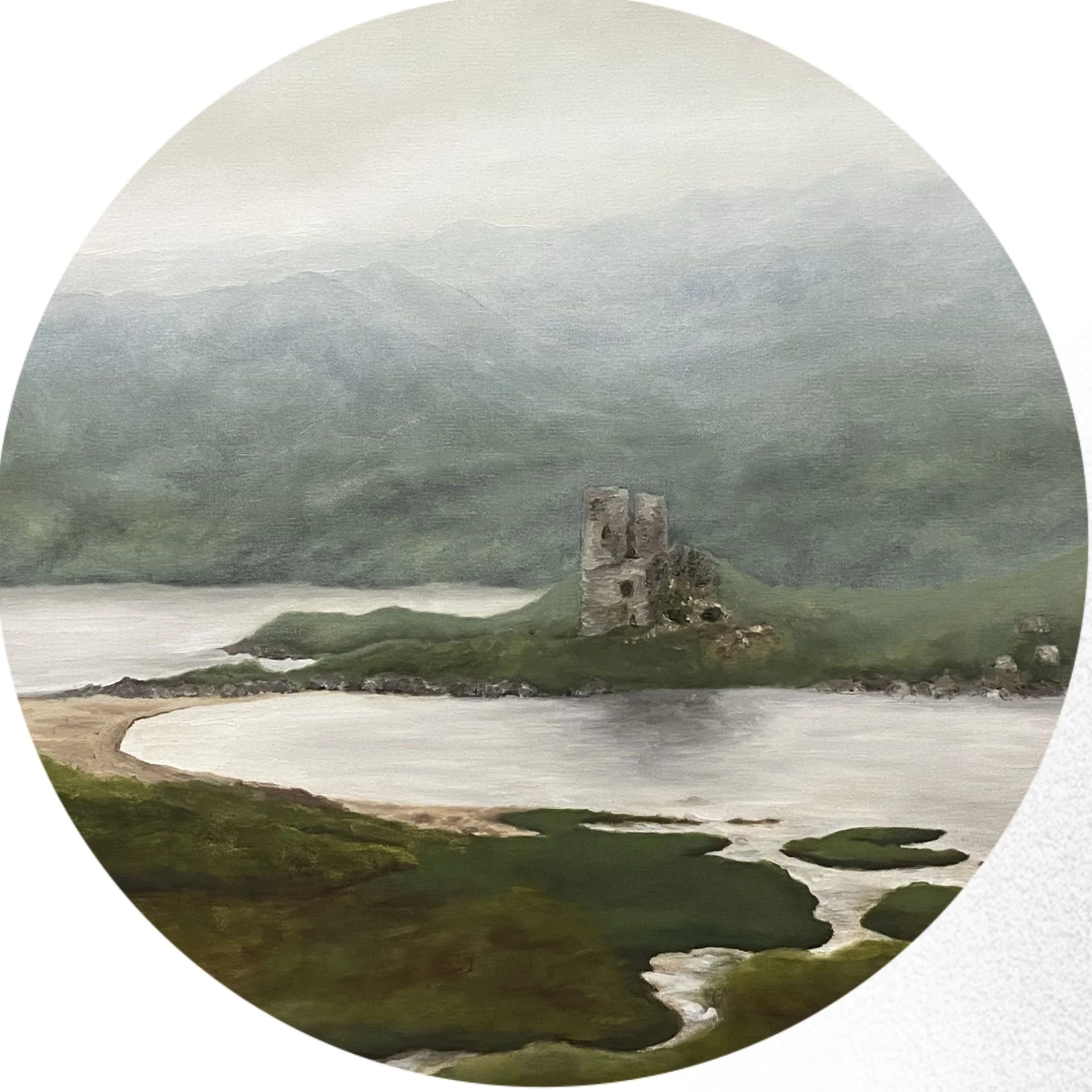 Highland Loch - 3in Circle Sticker - 11 available