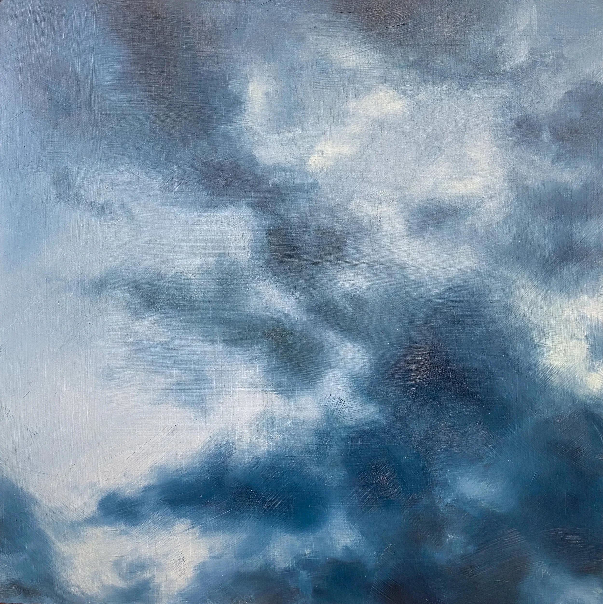 Cloud Study #1, 12in x 12in, Oil on Panel