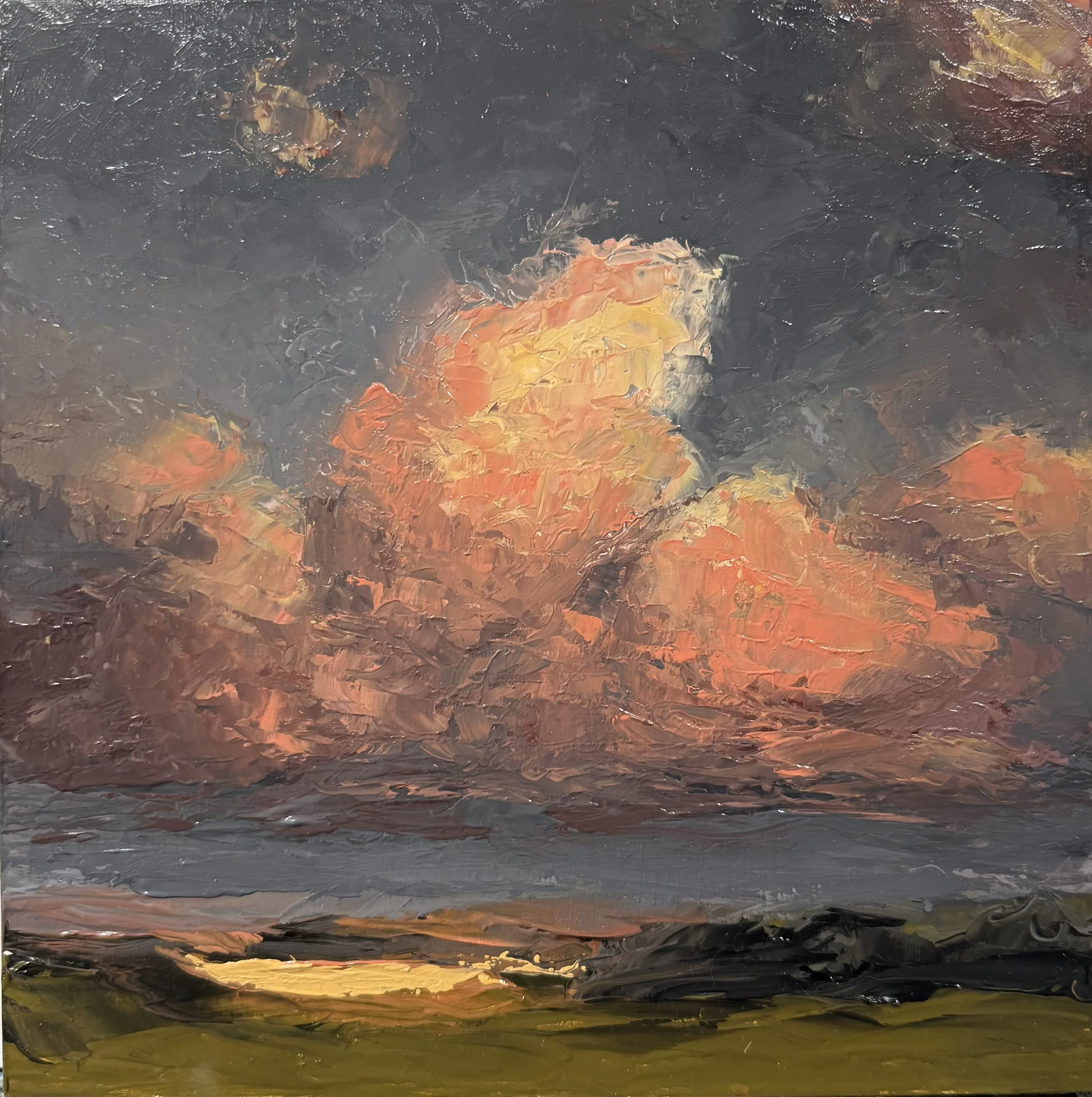 "Brightside: Side A" Oil on Panel, 10in x 10in