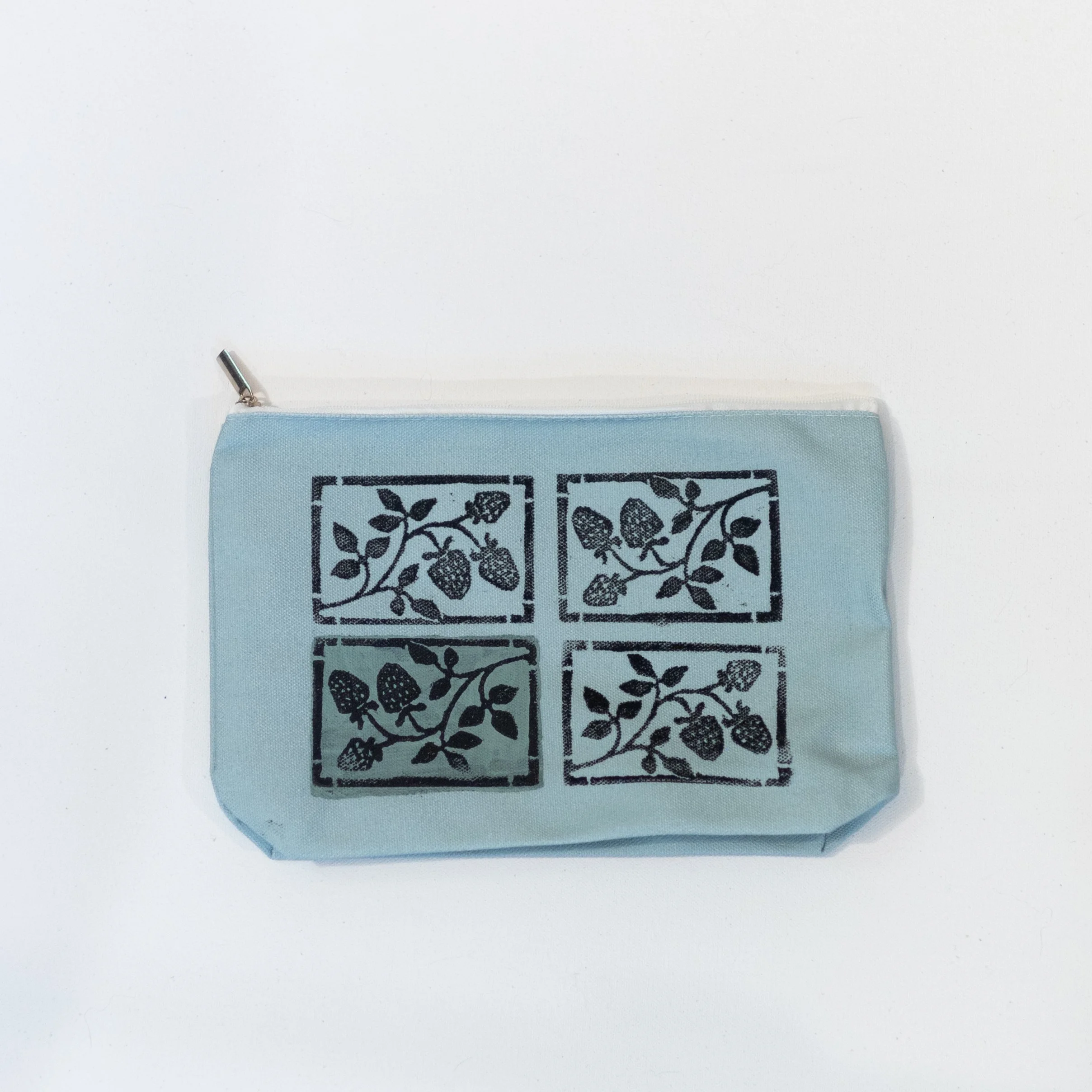 Strawberry Tiles (Soft Teal) - 6in x 9in - 1 Available 