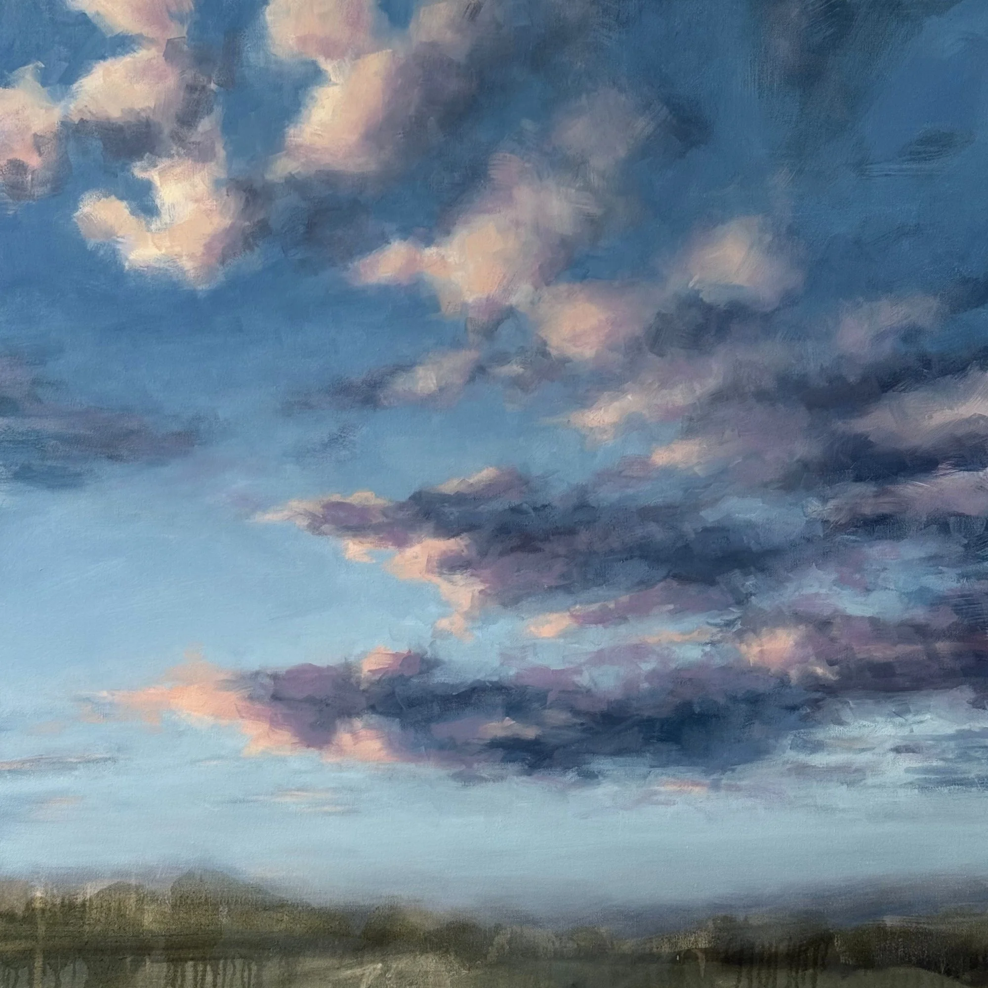 Dusk Clouds - 12in x 12in - 3 Available