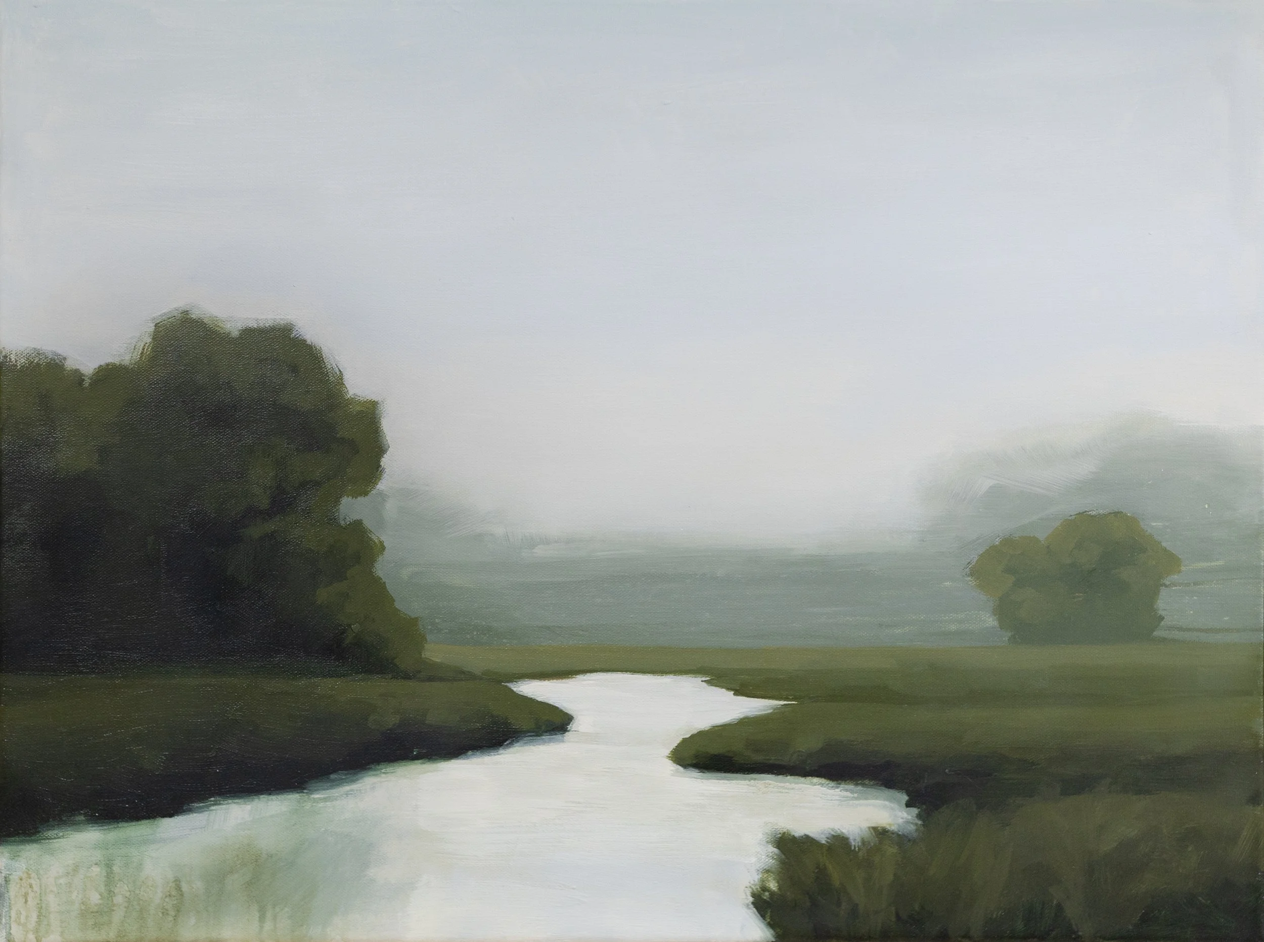 Robinson Marsh, 19.5 in x 25.5in, Oil on Canvas @ Grazing Ground in Elk Creek, VA - $375