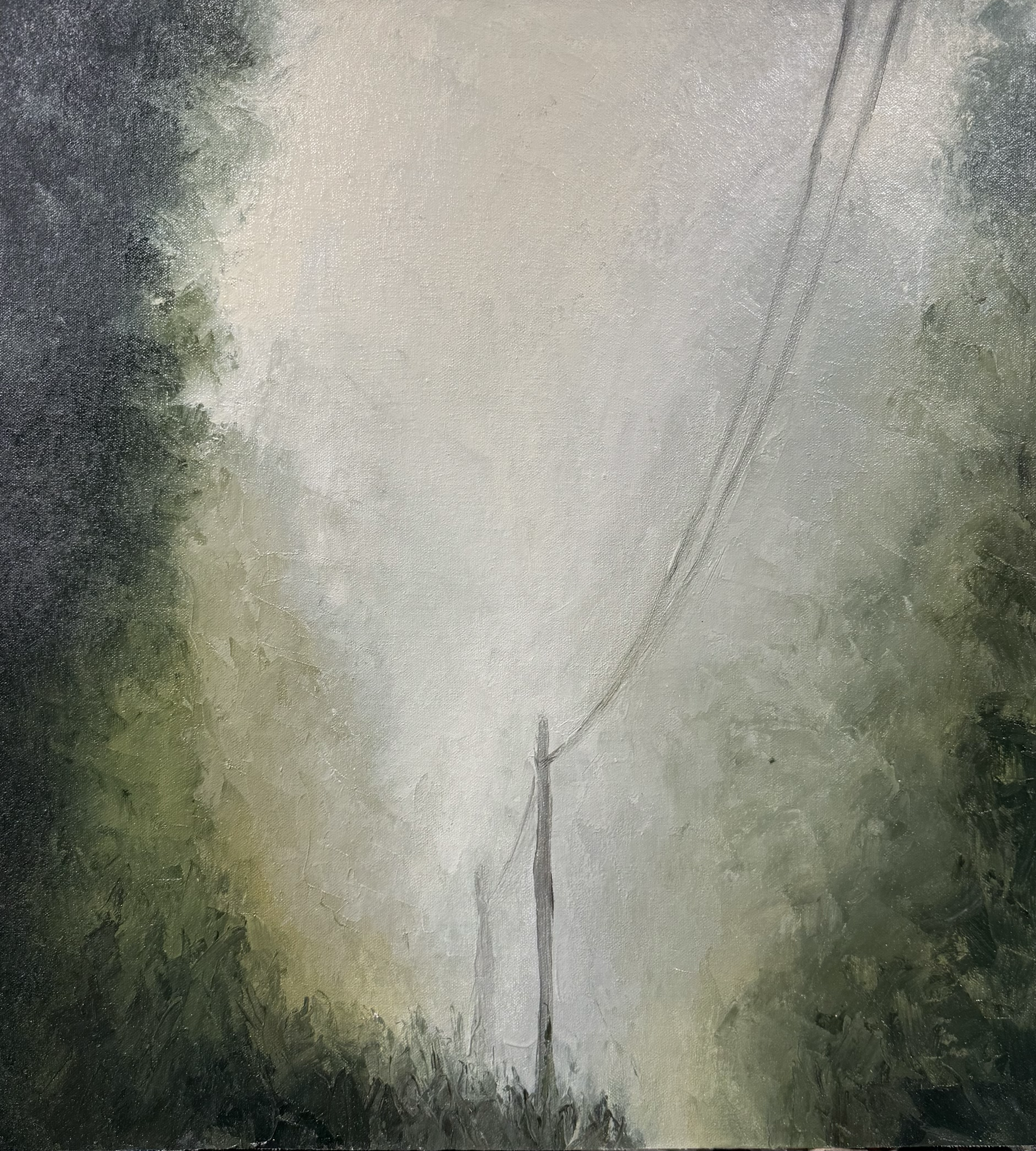 "To stand out" Oil on Panel, 17in x 19in