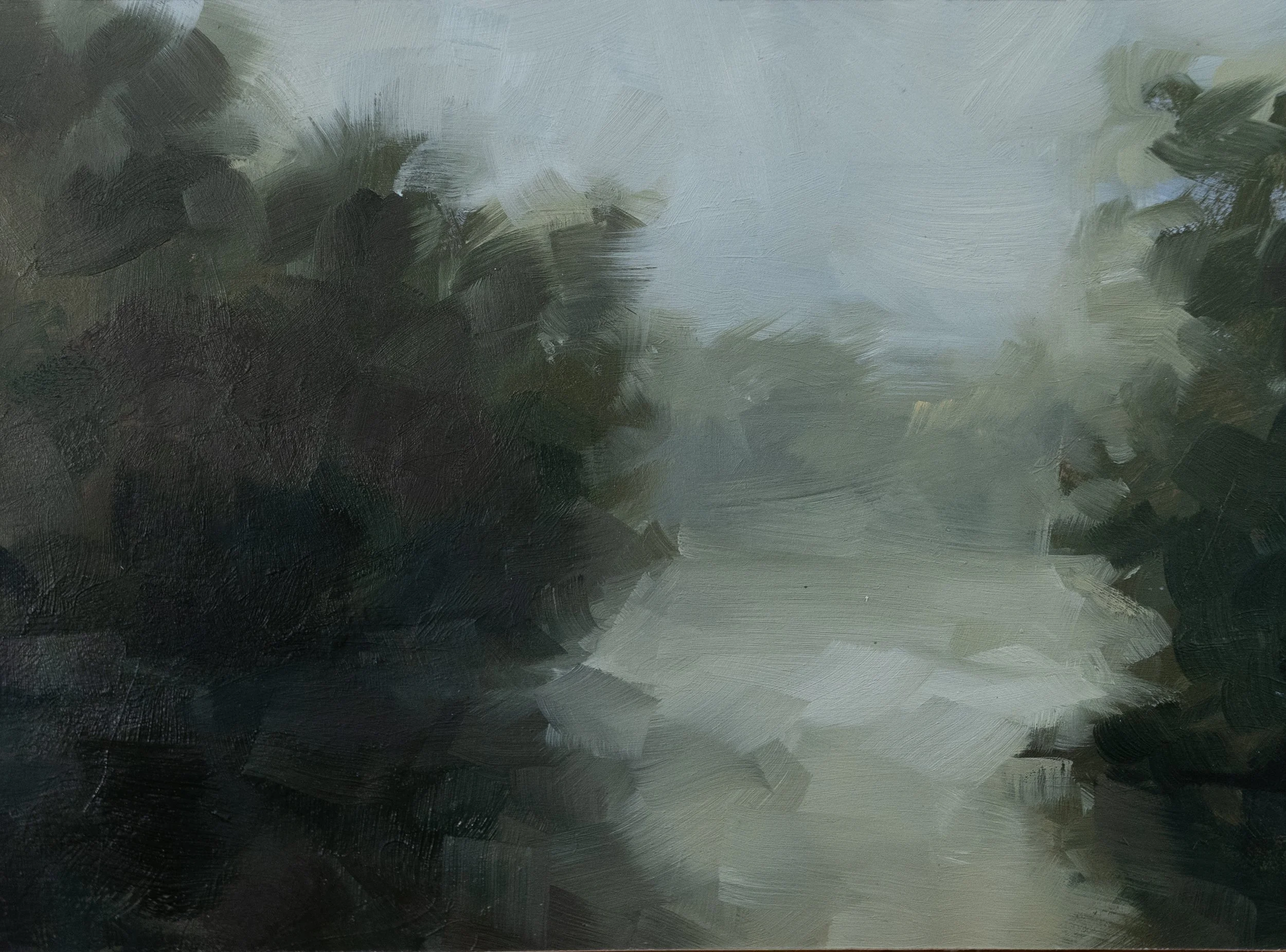 Cove, 8in x 5in, Oil on Paper