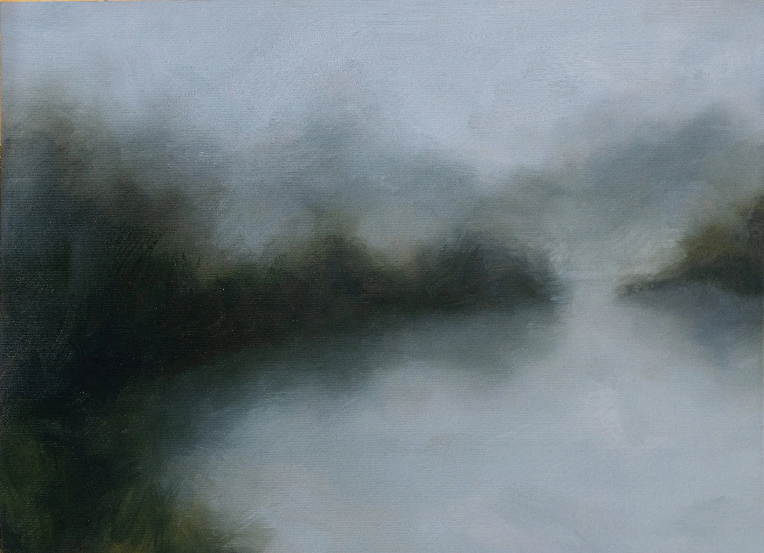 “Frog Pond” 11in x 8in, Oil on Paper