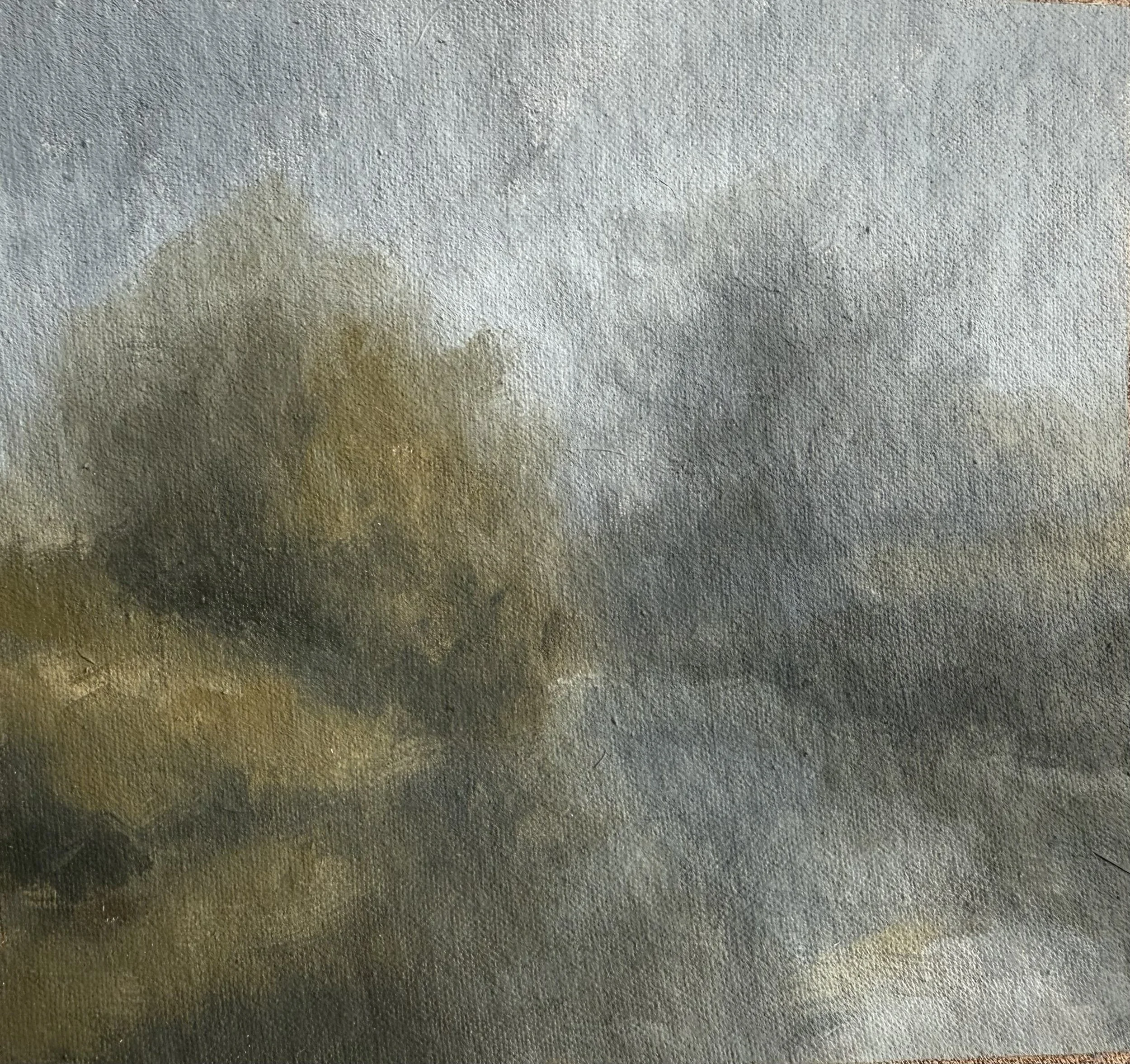 Technically Fish Breathe Oxygen, 7in x 6in, Oil on Canvas
