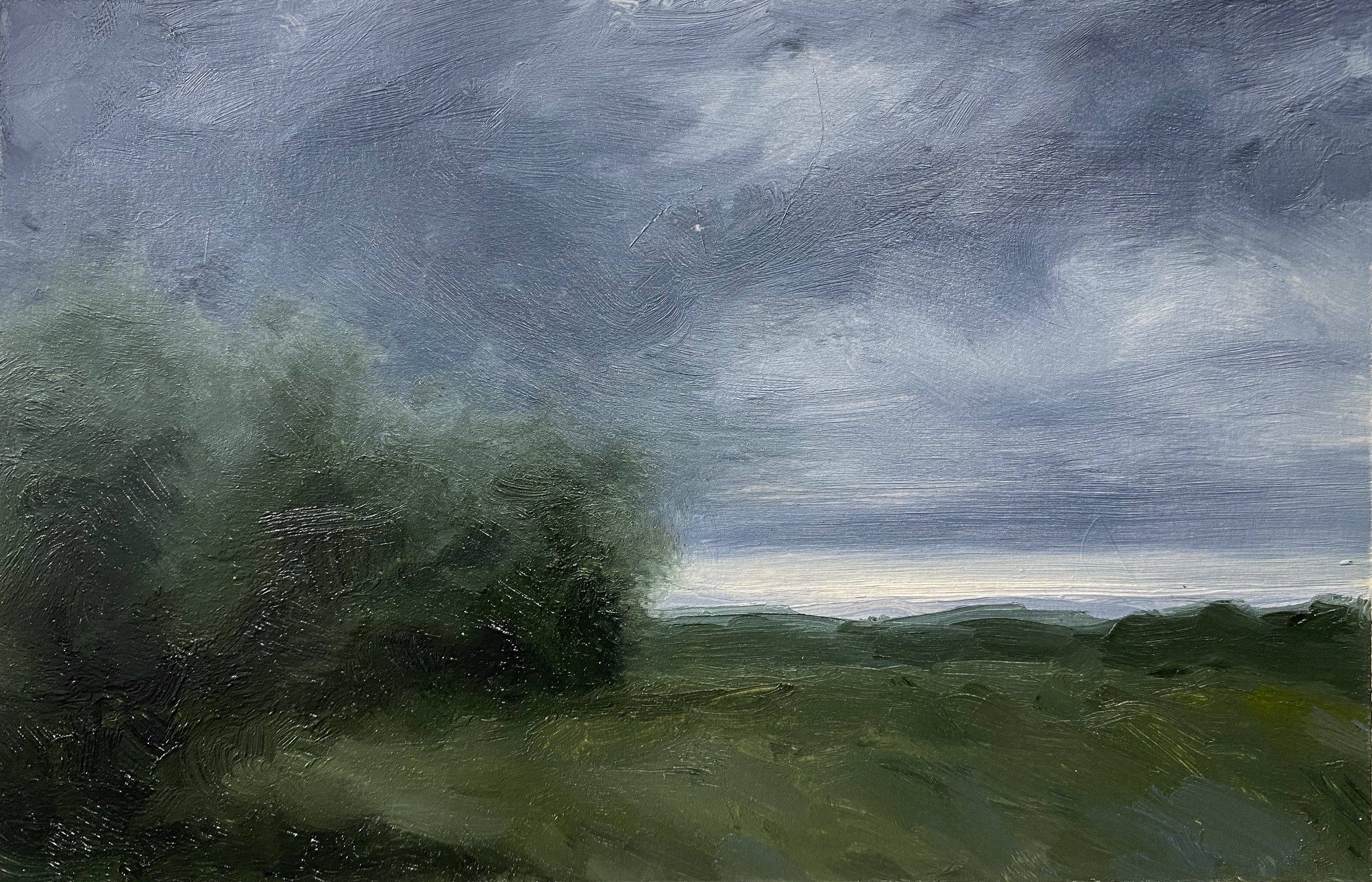 Petrichor, 4in x 6in, Oil on Paper