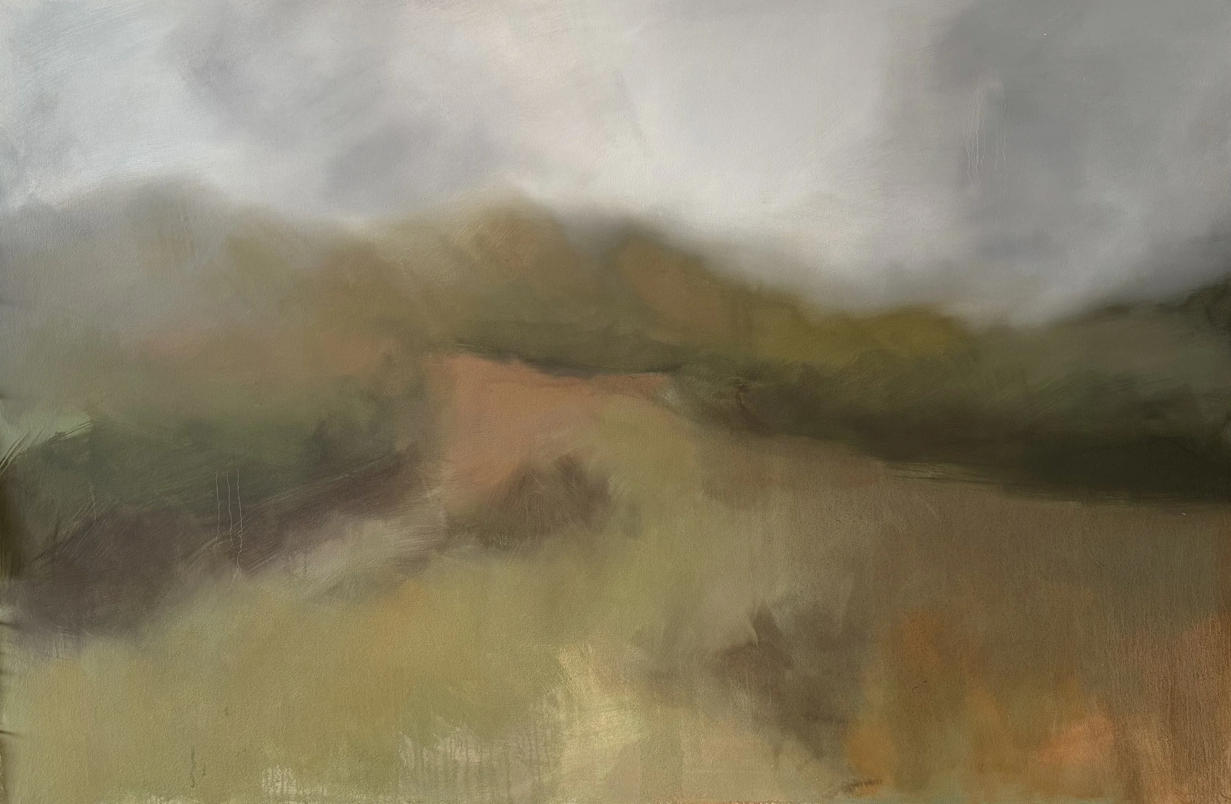 "Been one helluva morning" 65in x 48 in, Oil on Canvas