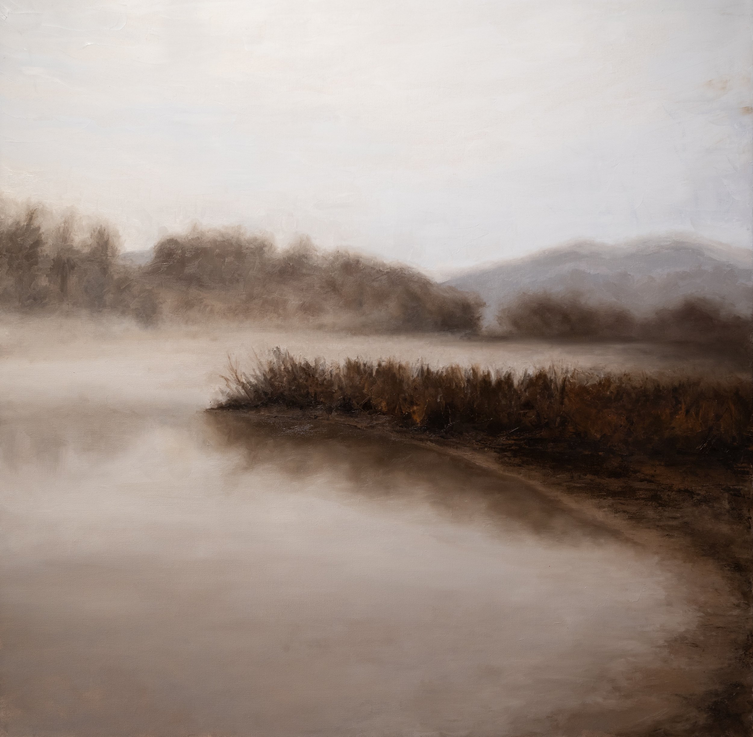 Lakeside, 36in x36in, Oil on Canvas