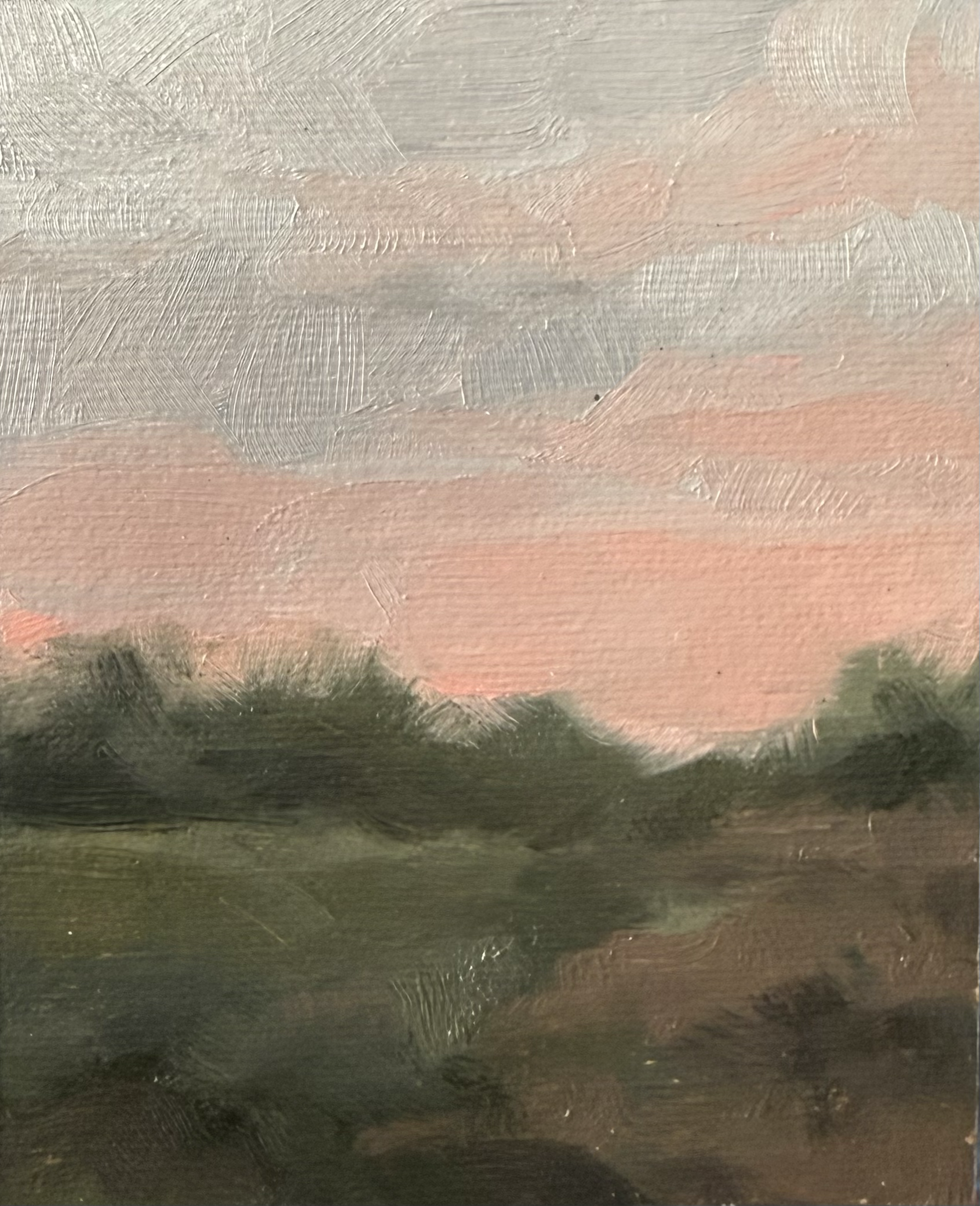 Aftersun, 5in x 5in, Oil on Canvas