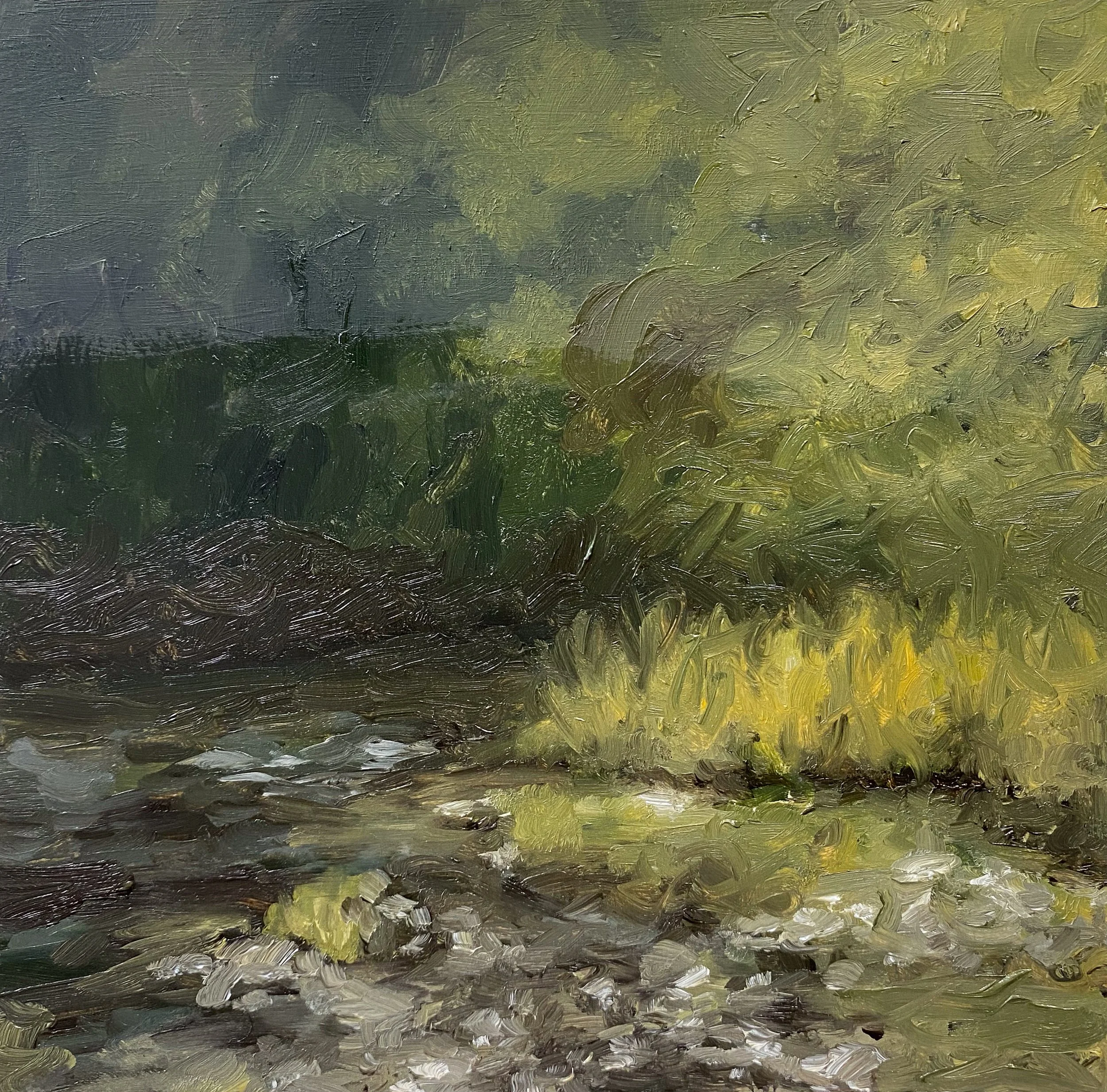 OTW Study #3, 8in x 8in, Oil on Paper