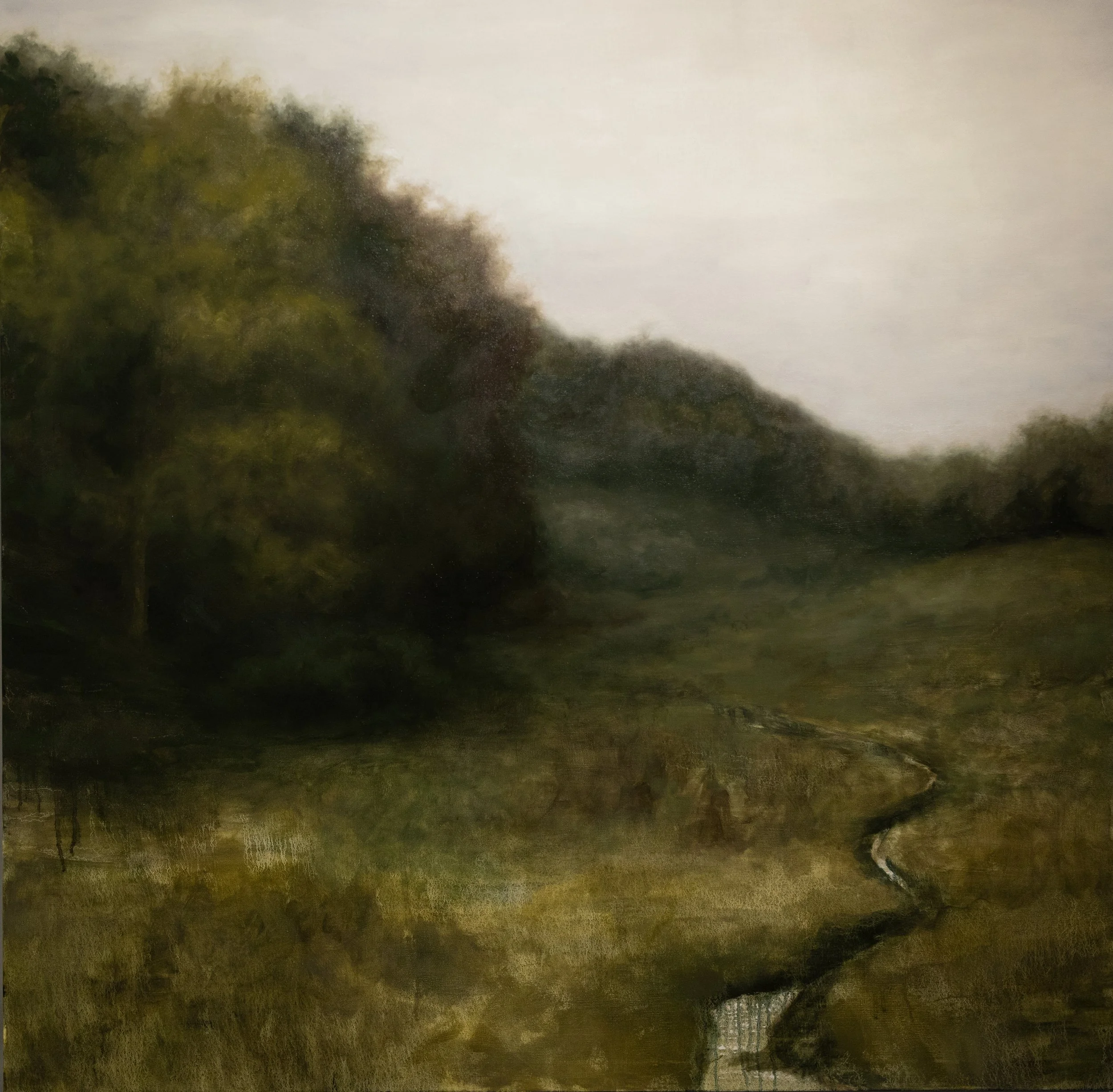 Dark Valley Run, 48in x 48in, Oil on Canvas, 2025 - $1200