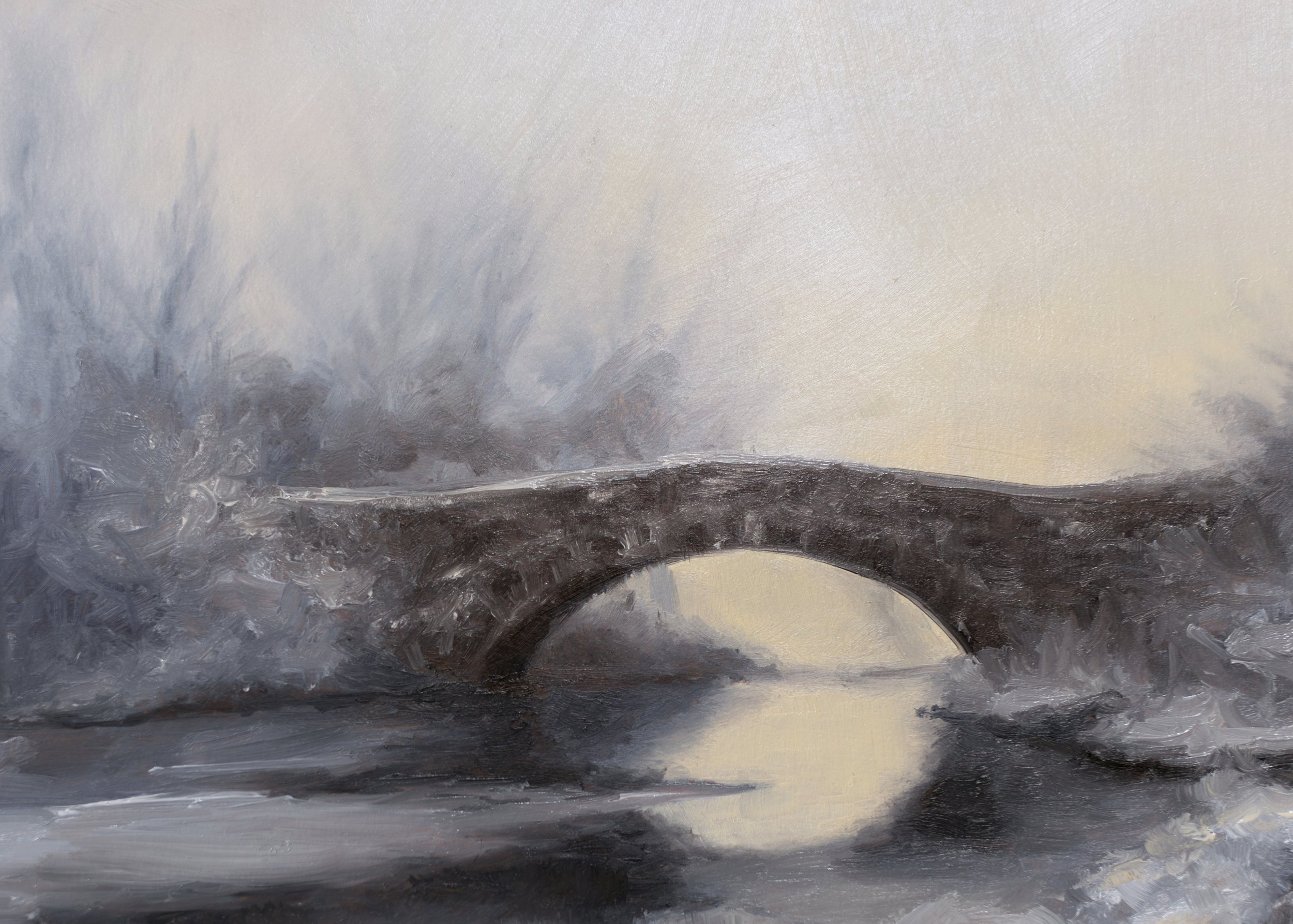 Snowy Bridge - 5in x 7in - 4 Available