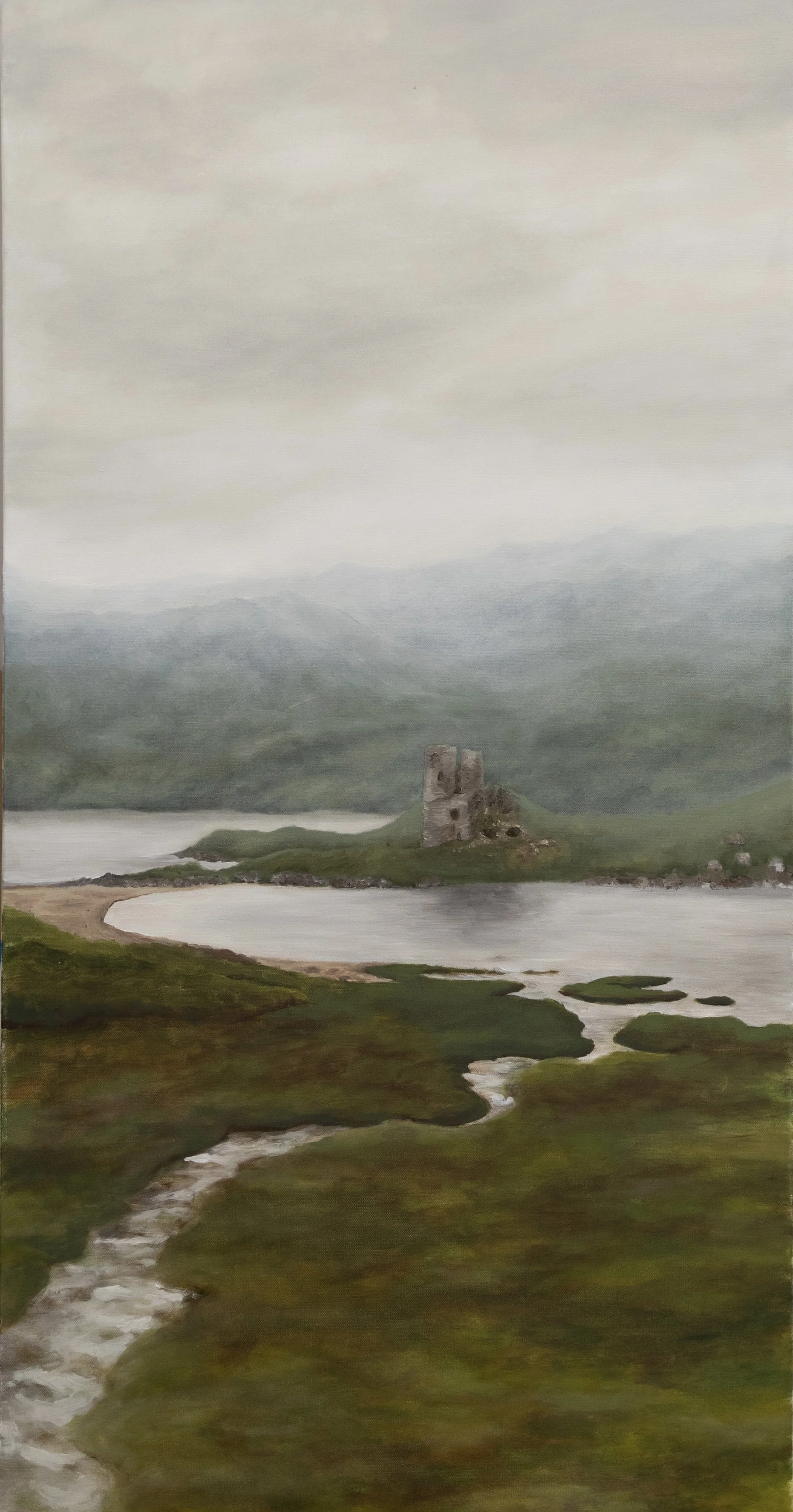Highland Loch, 30in x 48in, Oil on Canvas
