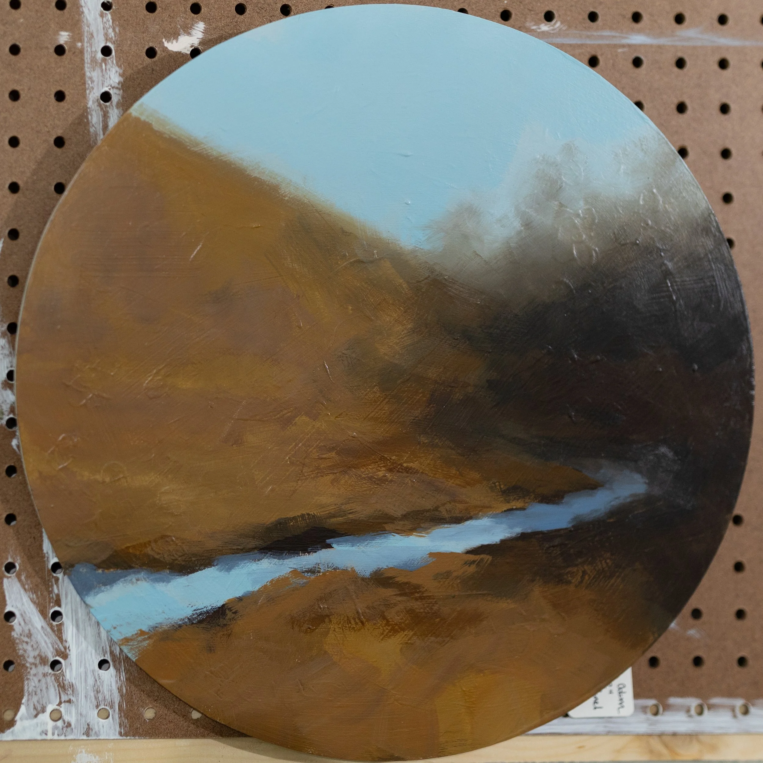 Birch Valley, 15in , Acrylic on Oil @ Sinkland Farms 