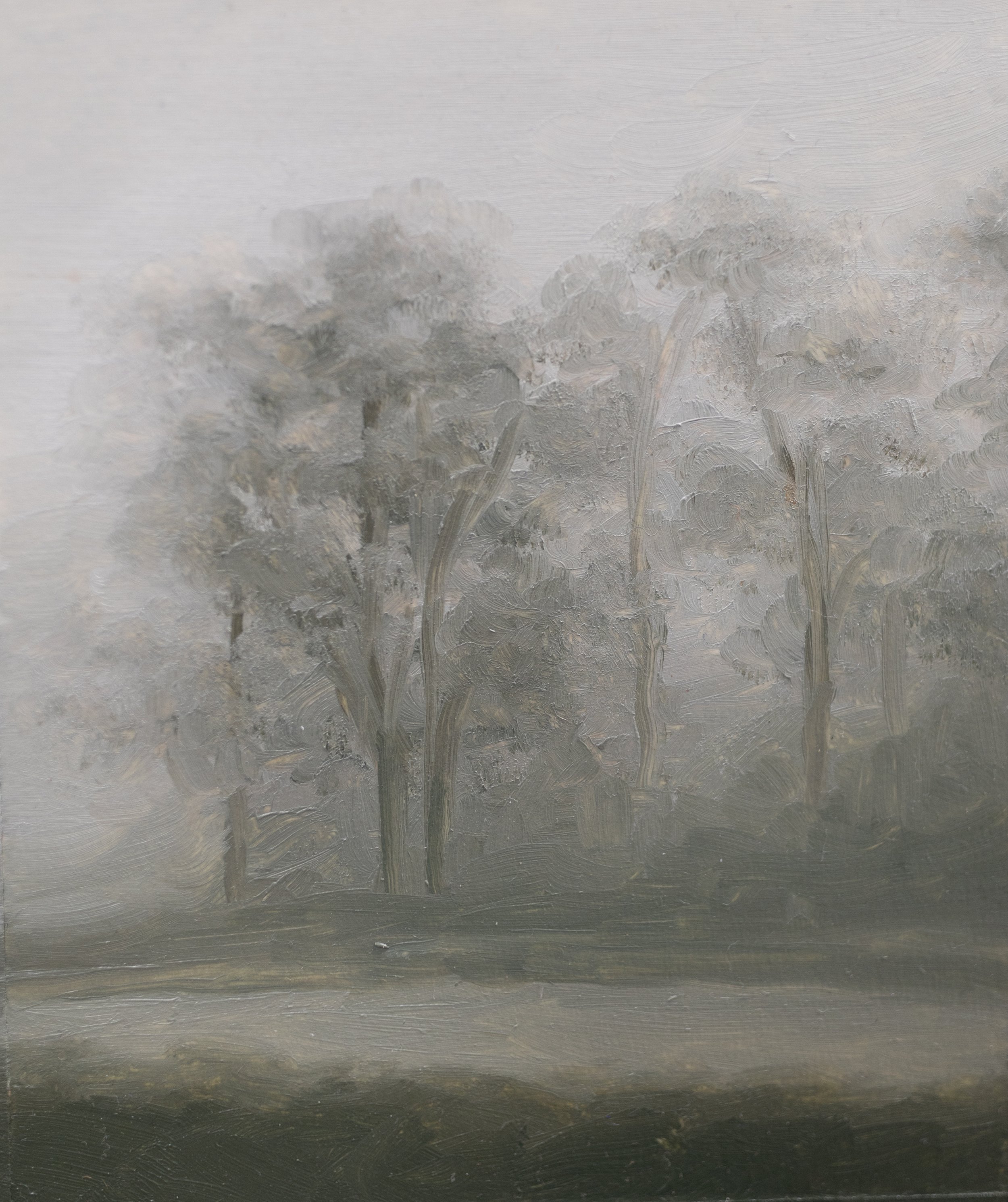 Dusk, 3in x 3in, Oil on Paper