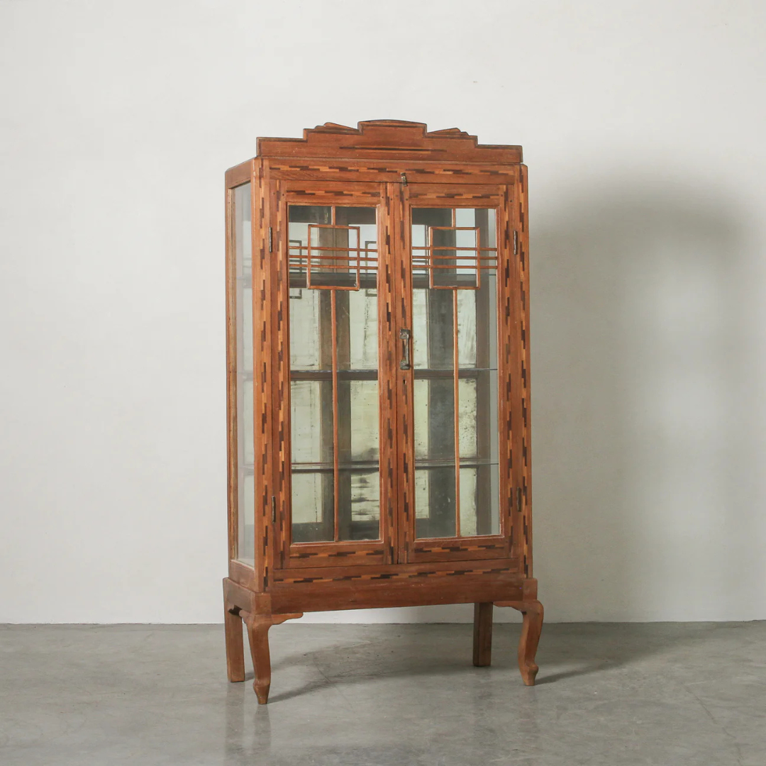 Vintage Art Deco Glass Cabinet
