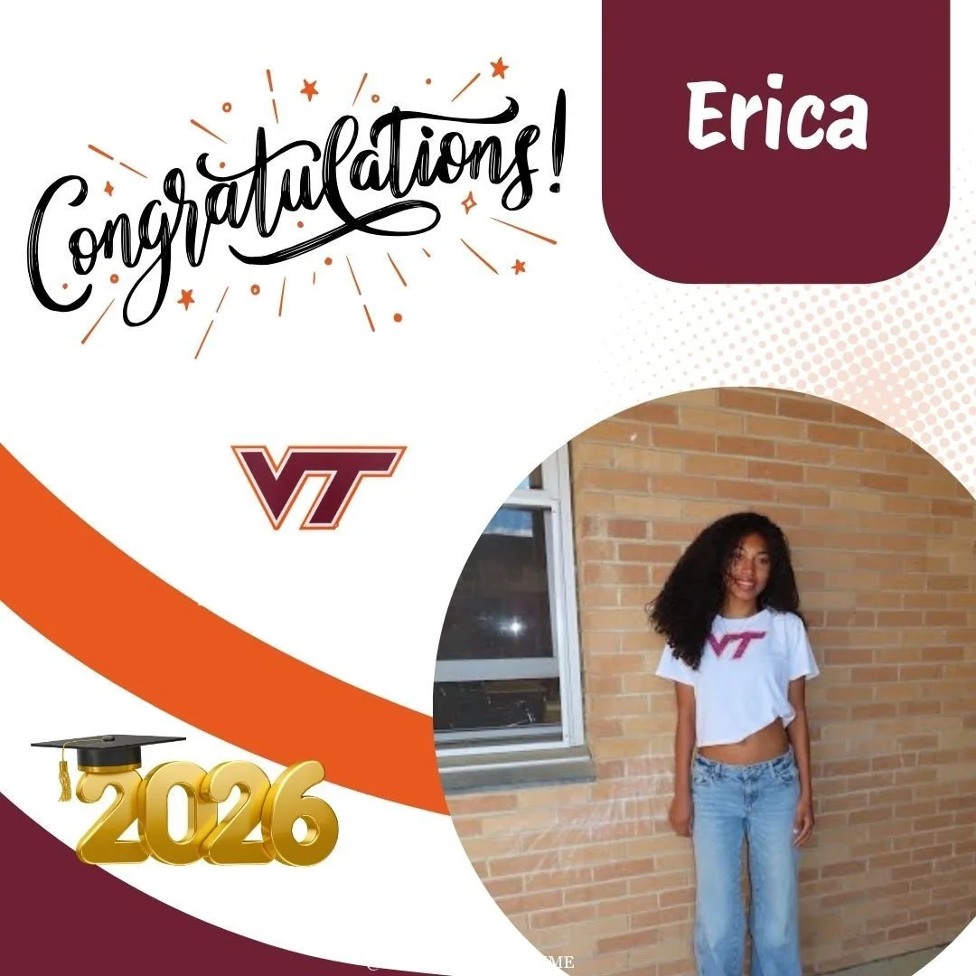 Congratulations, Erica! 🟠🟤 Virginia Tech found their perfect Hokie! Fierce, focused, and relentlessly driven, Erica brings that same athletic intensity to everything she does. The next chapter is going to be incredible. So proud! #HokieNation #VTBo
