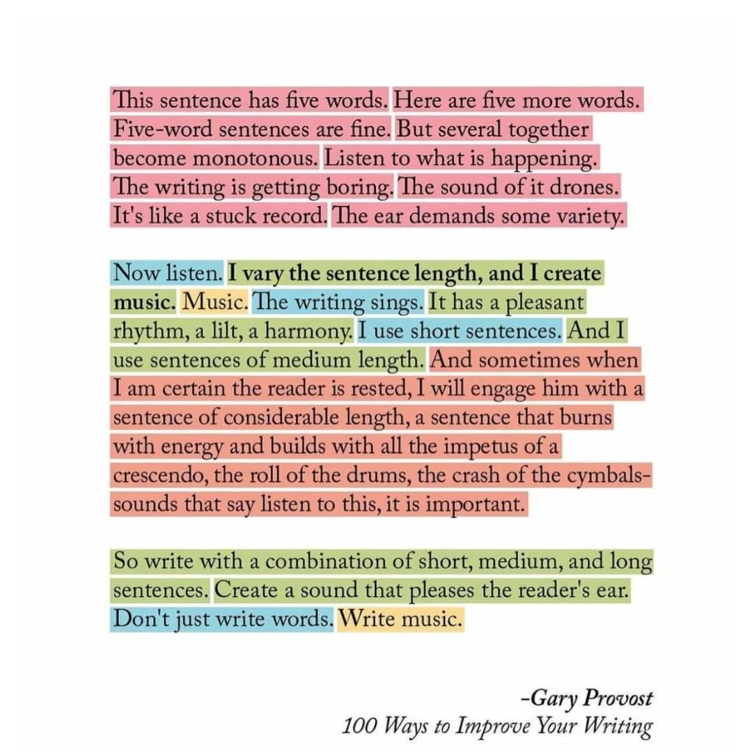 This is one of my favorite posts, and I recommend it to all my students. When writing your personal statement, remember that variety is KEY!