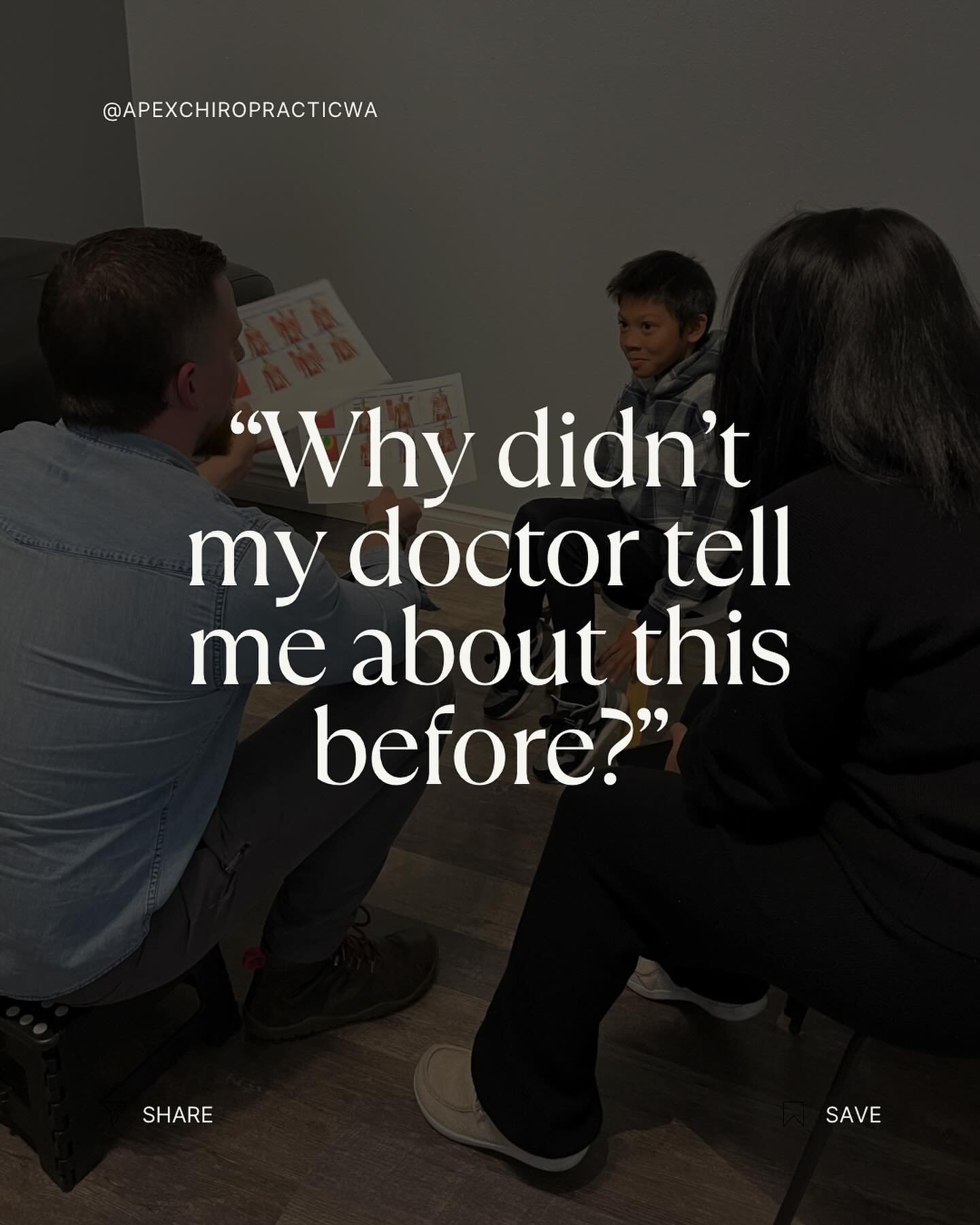 &ldquo;Why didn&rsquo;t my doctor 👩&zwj;⚕️ tell me about this before?&rdquo; 

That is perhaps the #1 phrase we hear parents say in response to learning about subluxation and the nervous system 🧠 for the first time. 

So often it takes just 5-10 mi