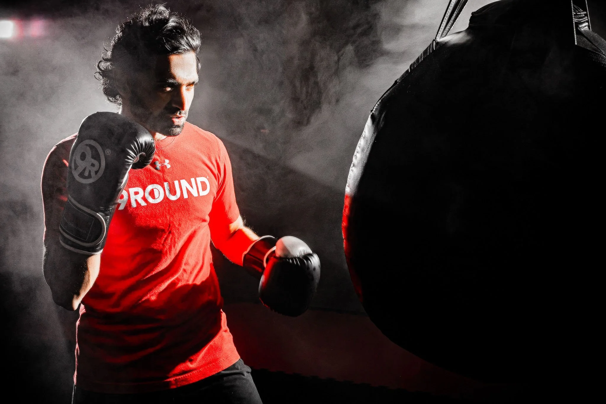 Nine Round Fitness boxing commercial photo